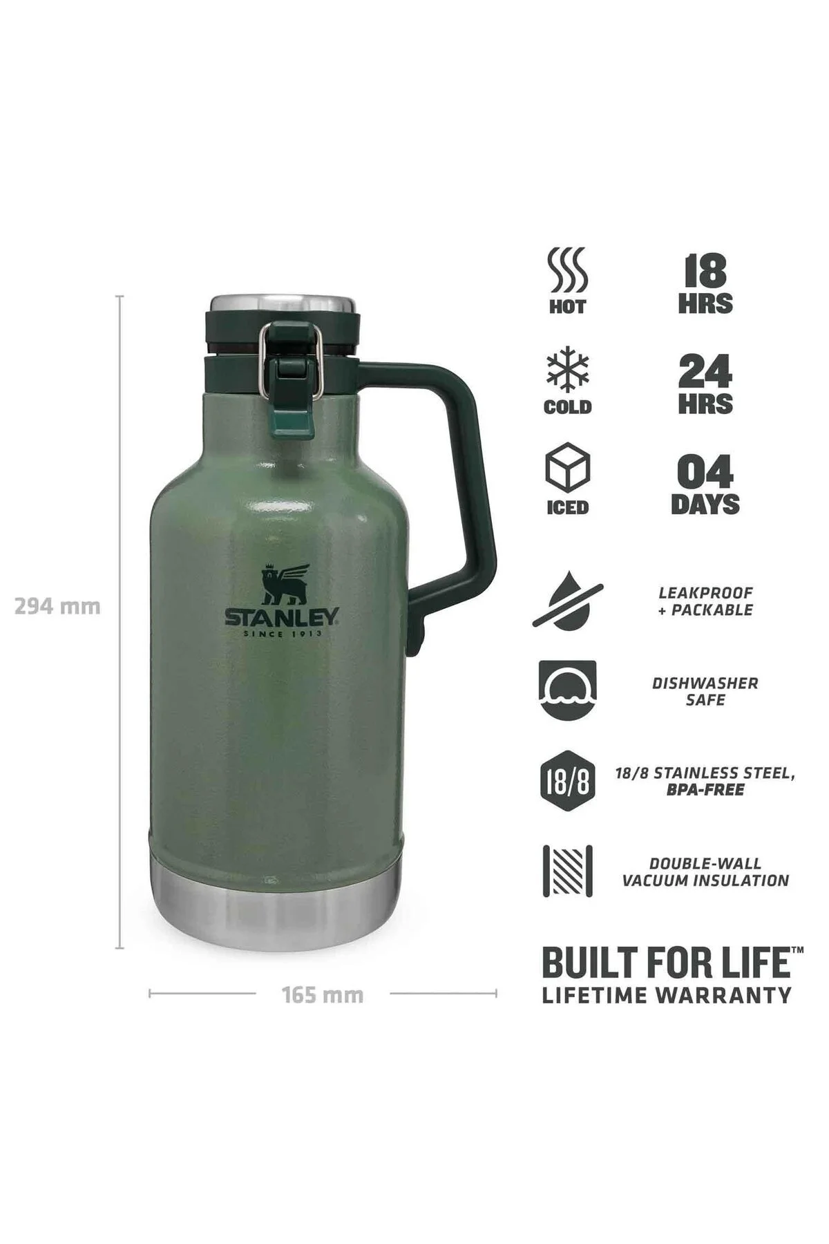 فلاسک GROWLER آسان 1.9L 64OZ اورجینال Stanley