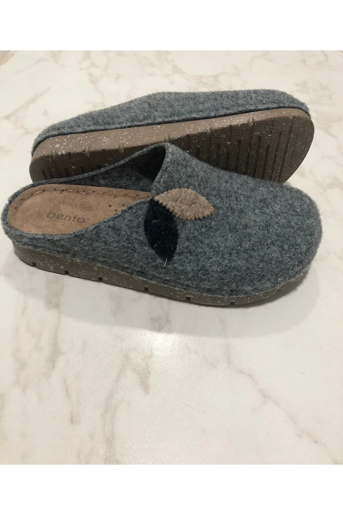 دمپایی منزل زنانه احساس خاکستری خانگی SLIPPER K117004 BENTO