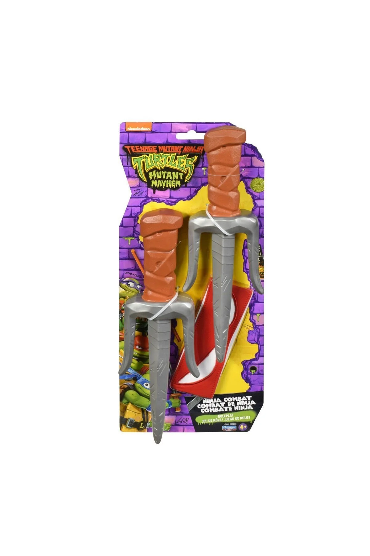 اسباب بازی های فیگور شخصیت مجموعه ماسک لاک پشت TU841000 TMNT NINJA 83260 GIOCHI PREZIOSI