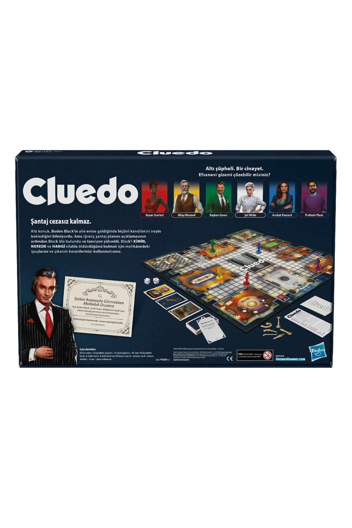 اسباب بازی های آموزشی F6420 CLUEDO 8 ساله Hasbro