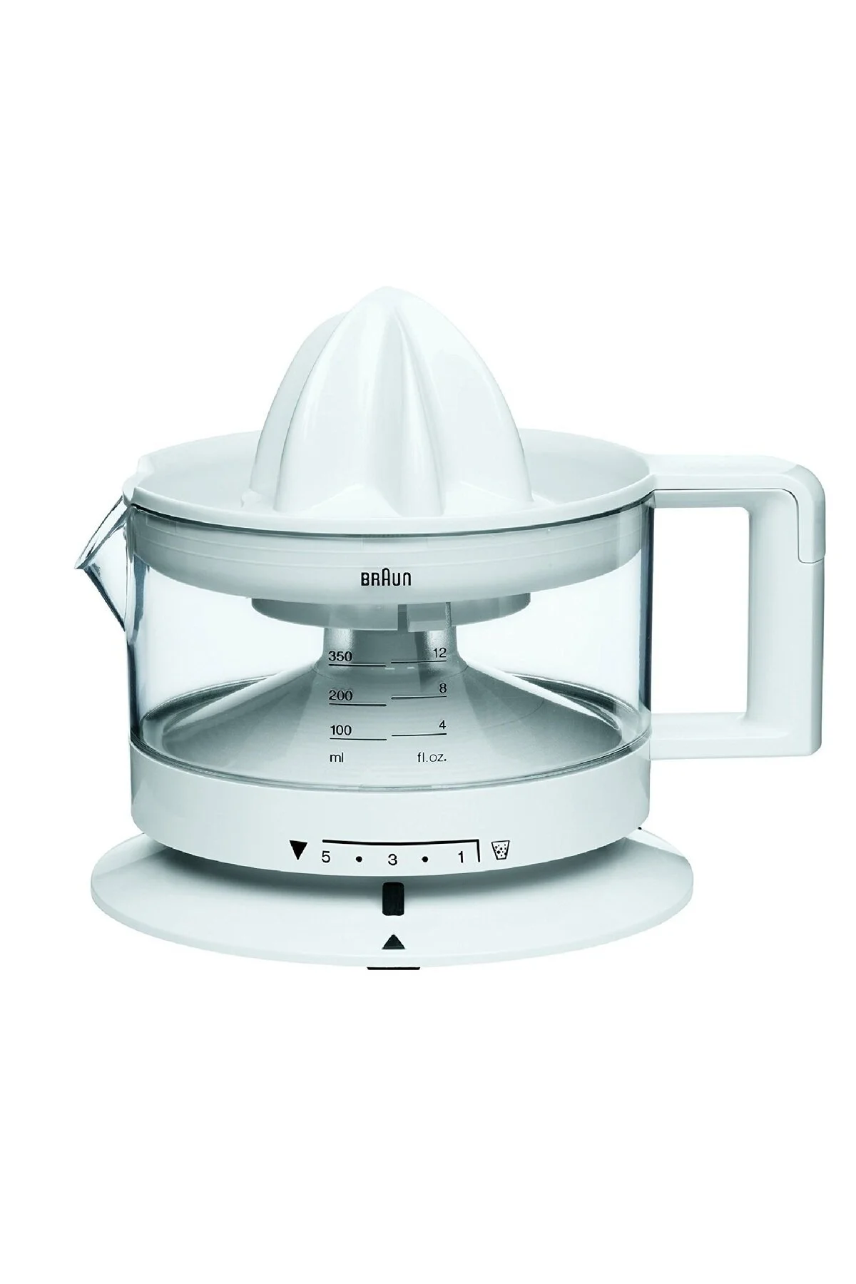 آب میوه و سبزی گیری آبمیوه مرکبات دو طرفه با کنترل پالپ ویژگی START STOP سفید اورجینال Braun