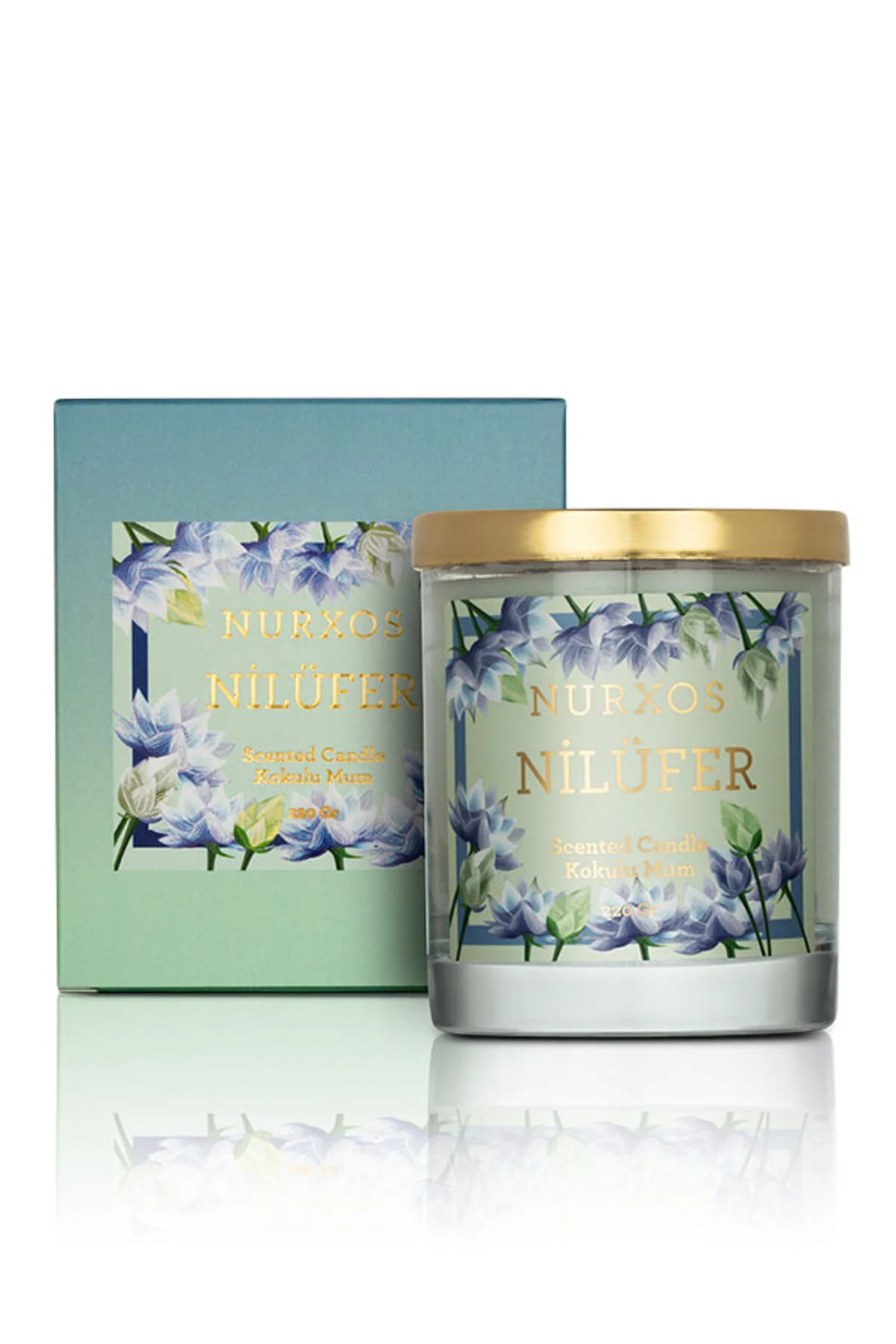 شمع و چراغ 9666 SCENTED CANDLE 220 GR مرکبات وودی نورکسوس nurxos