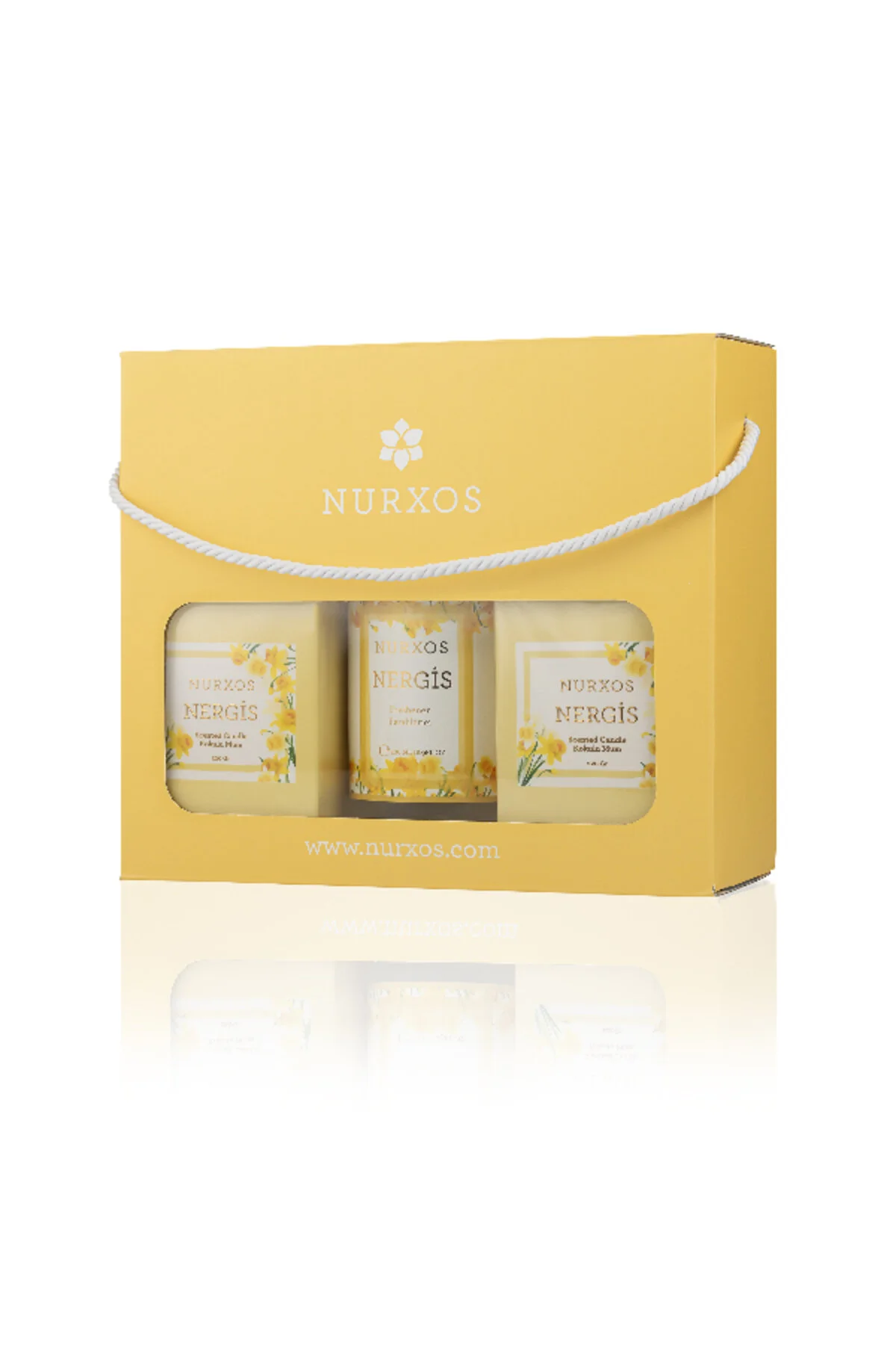 شمع و چراغ مجموعه معطر 9682 DAFFODIL 2 اسپری اتاق تازه نورکسوس nurxos