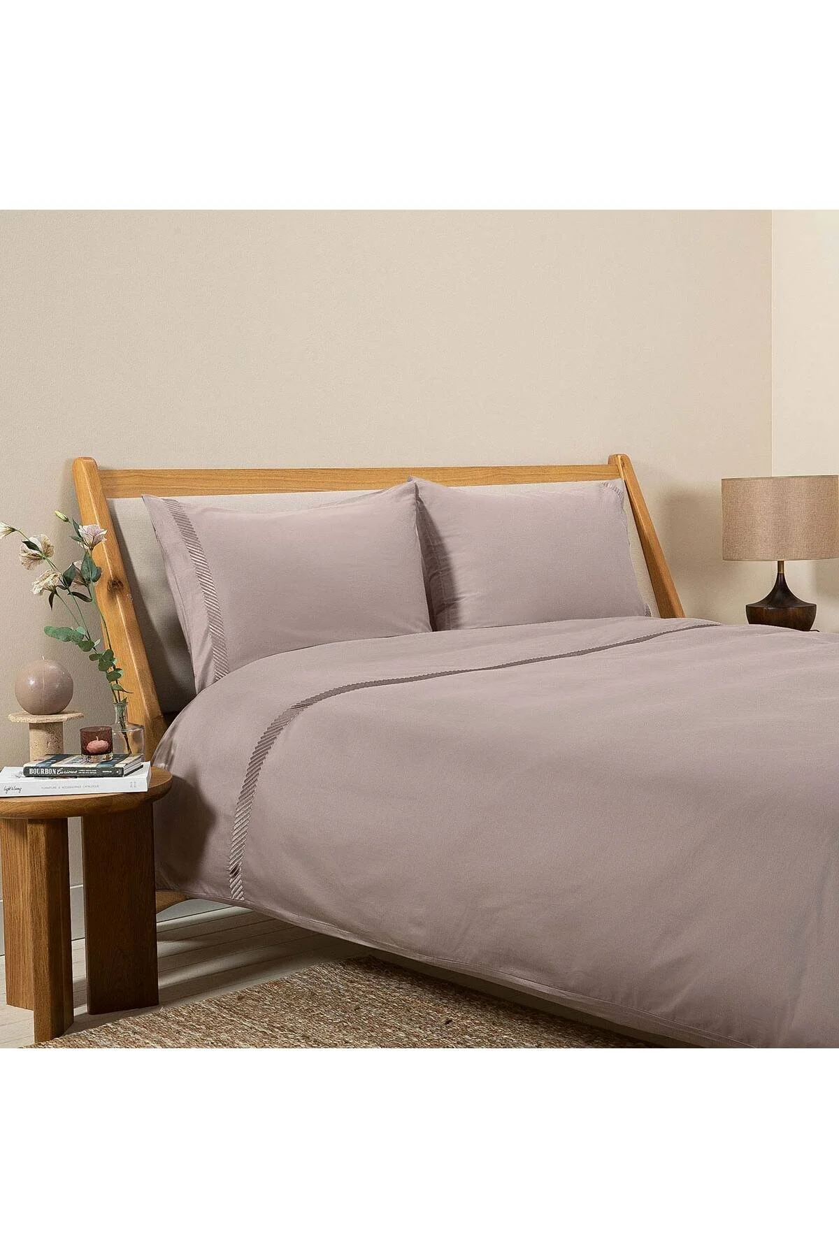 کاور لحاف خیلی بزرگ مجموعه پوشش دوتایی آنت 230X220 سانتی متر بژ Chakra
