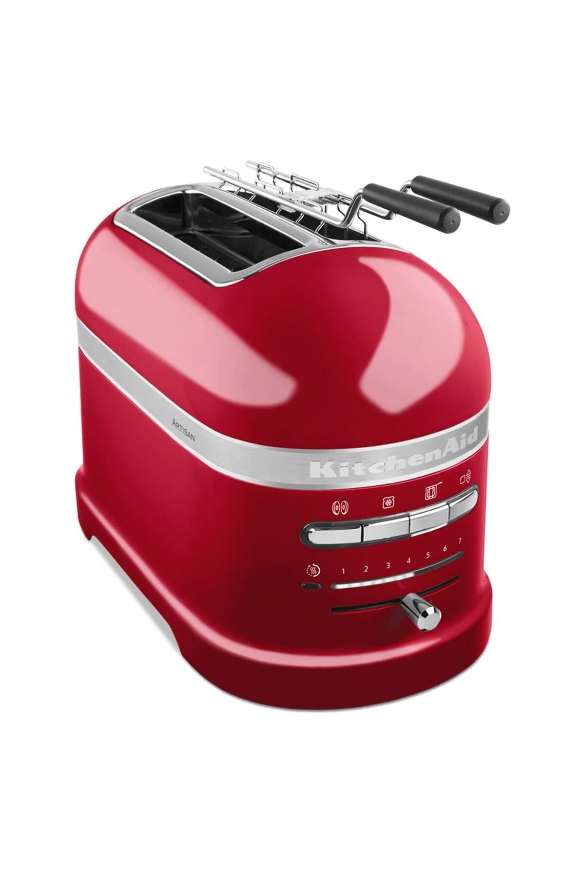 توستر قرمز Artisan 2 برش دستگاه سرخ کردن نان آب نبات Apple Eca  Kitchenaid