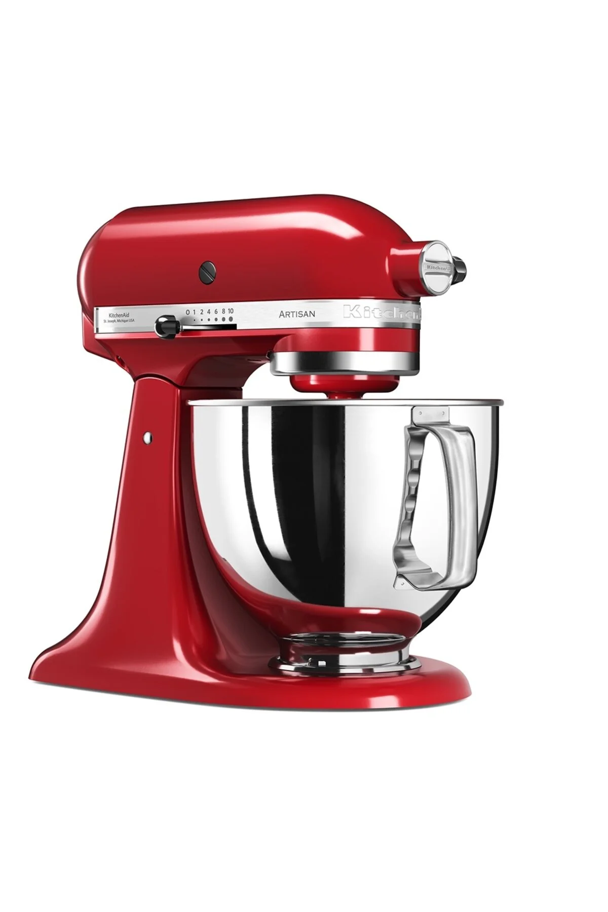 میکسر و ست قرمز Artisan 5Ksm125Eer Empire Red 48 لیتری ایستاده  Kitchenaid