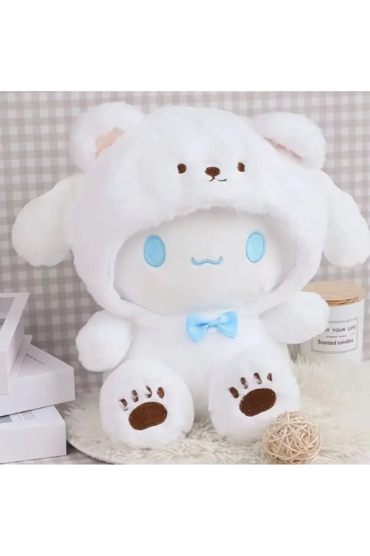 اسباب بازی های پشمی 20X18CM دارای مجوز HELLO KITTY FRIENDS KUROMI CINNAMOROLL PUSH TOY BBS