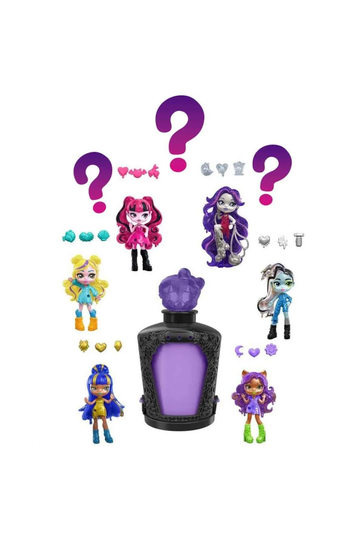 عروسک های مدل بسته غافلگیرانه POTIONS اورجینال MONSTER HIGH