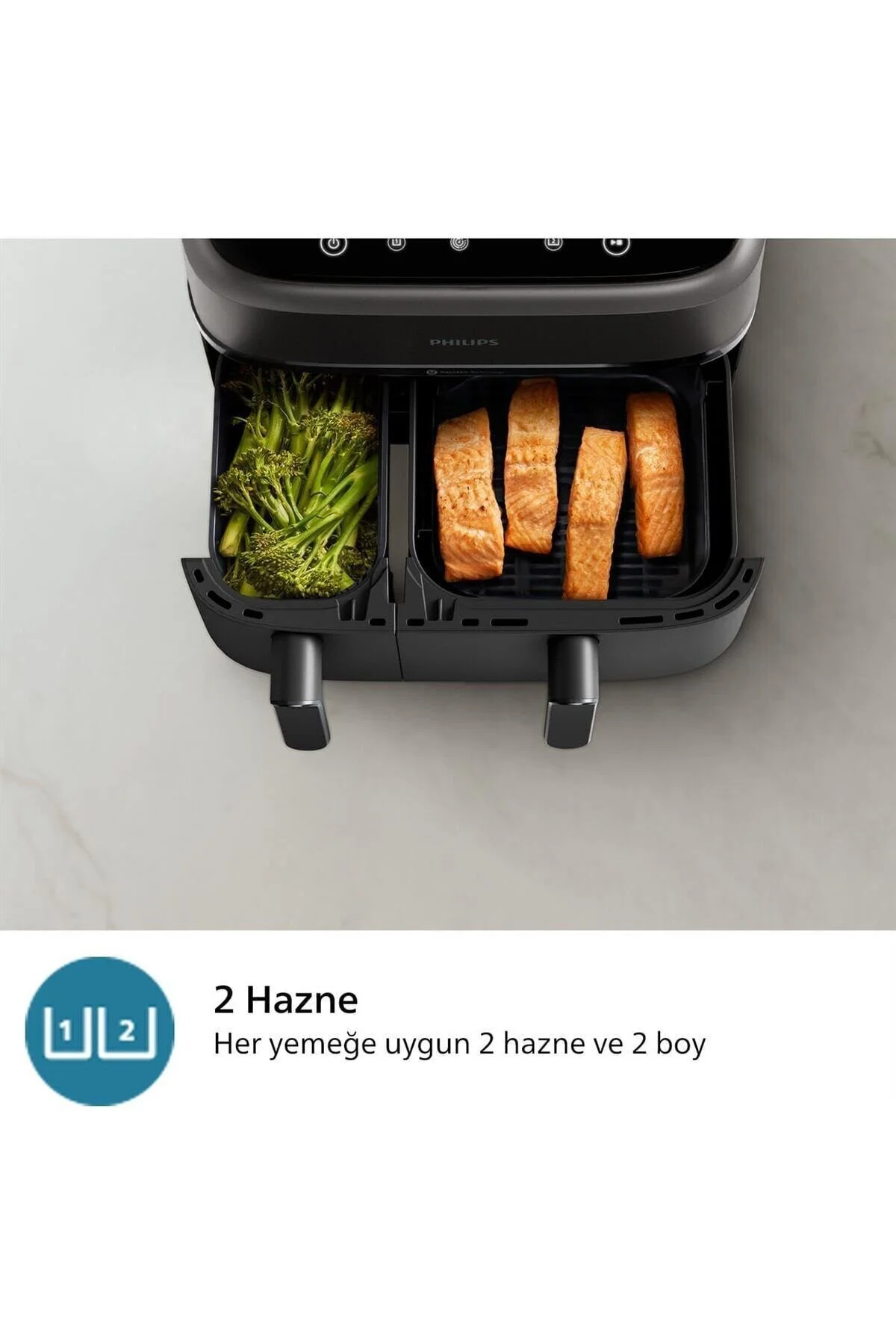 سرخ کن سریال DOUBLE HAZNEL AIRFRYER 3000 9L 2 AIRID HOMEID سریع فیلیپس Philips