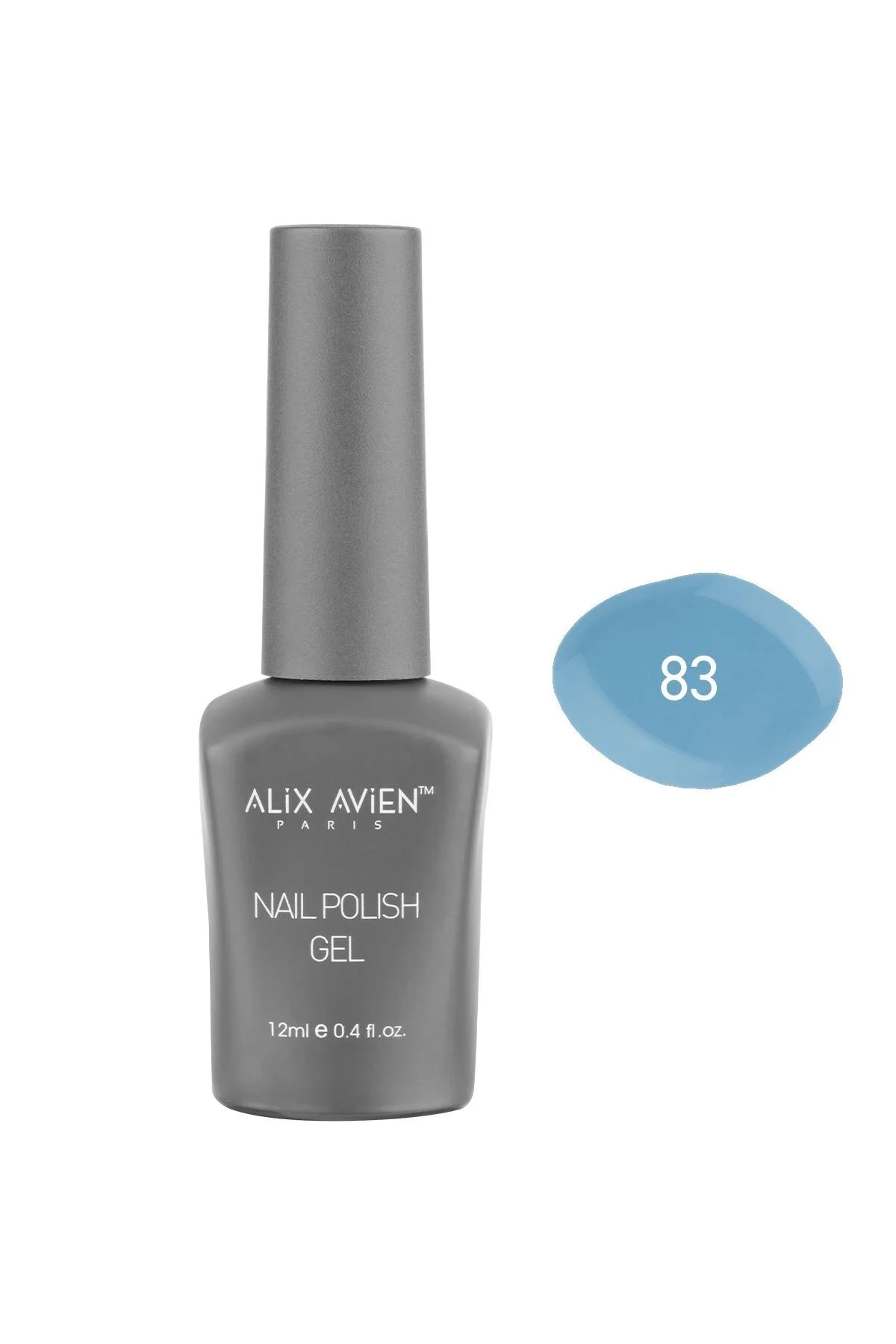 Alix Avien ناخن پایدار آبی خاکستری ژل ناخن 12 میلی لیتر ناخن پلیش UV 83
