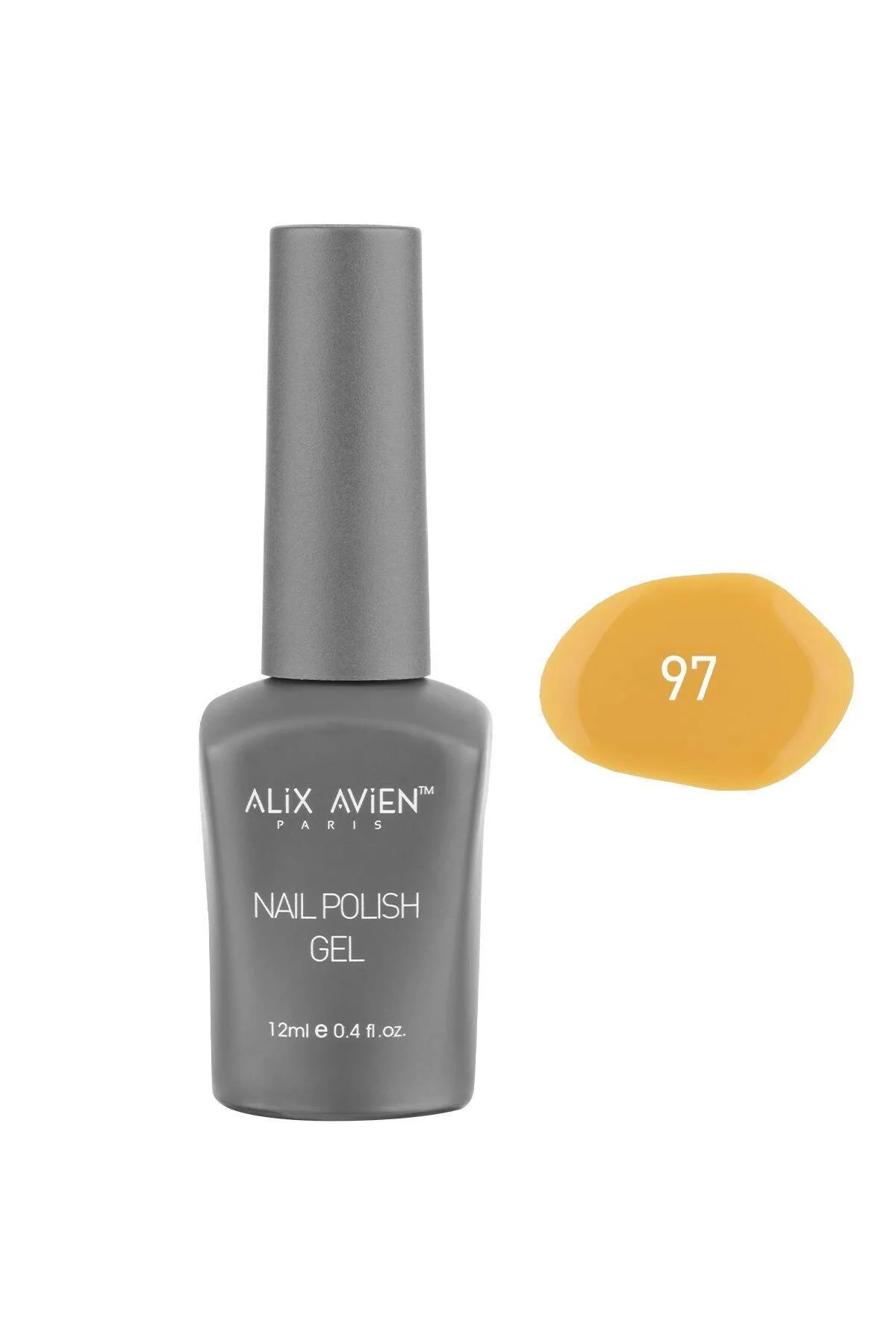 Alix Avien رنگی ماندگار ناخن هاردال زرد 97 رنگدانه ژله‌ای ناخن 12 میلی لیتر رنگدانه ژلی ناخن 97