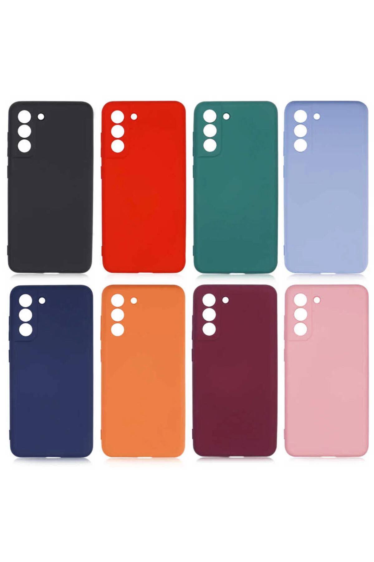 کاور و قاب گوشی GALAXY S21 FE داخل دوربین مخملی جیر محافظ سیلیکون رنگی یک جلد پرتاب با کیفیت TechTrove