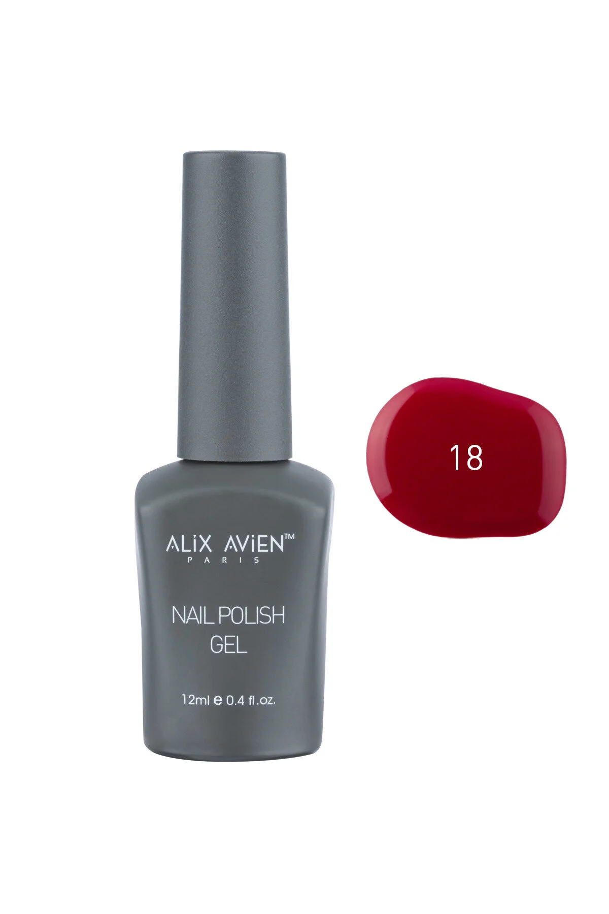 Alix Avien ژل ناخن قرمز خونی دائمی UV مخصوص ناخن ها ژل پولیش 12 میلی لیتر