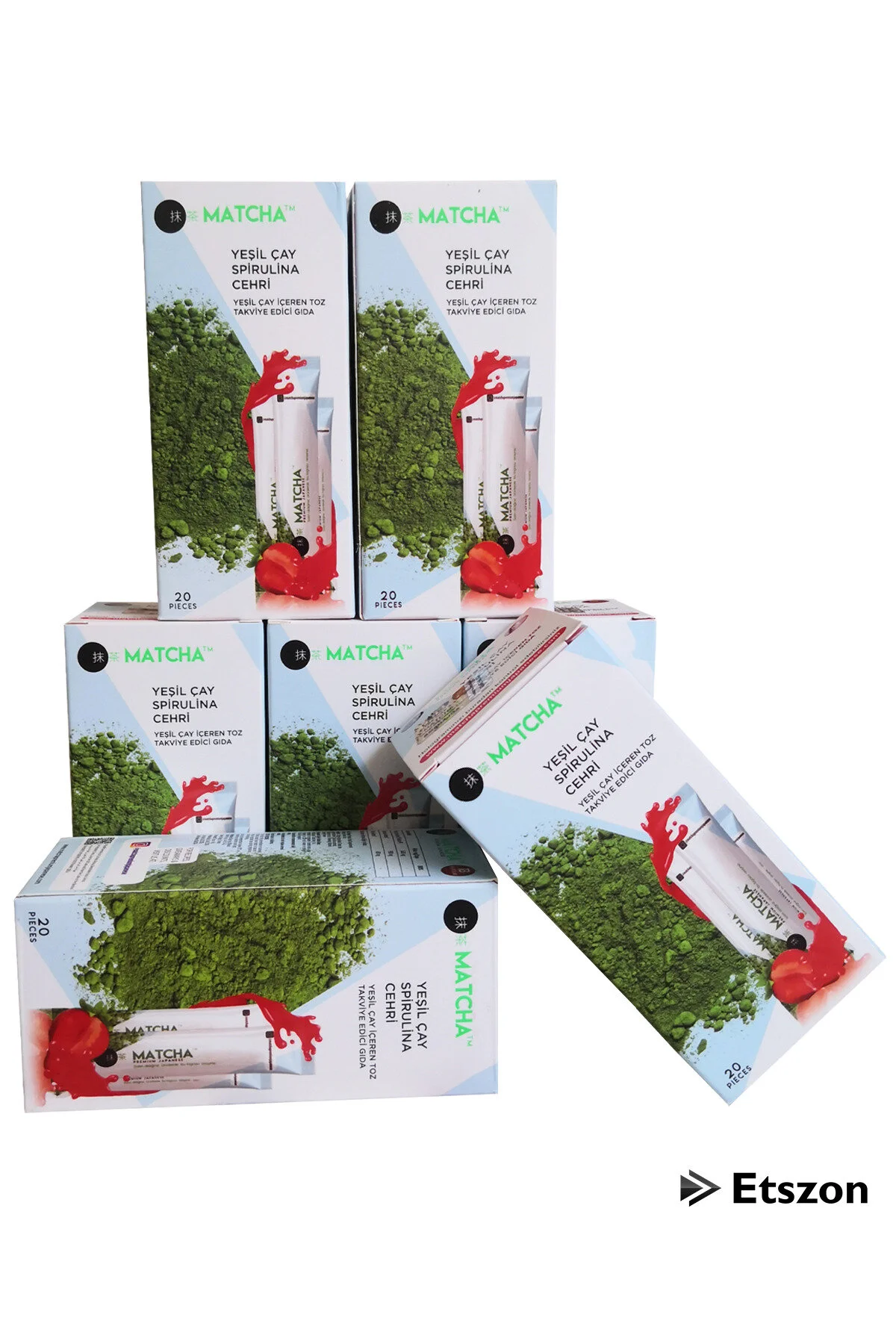 سایر دمنوش های گیاهی توت فرنگی طعم دهنده سم زدایی با جعبه 1 Bilge İlaç Matcha Premium Japanese