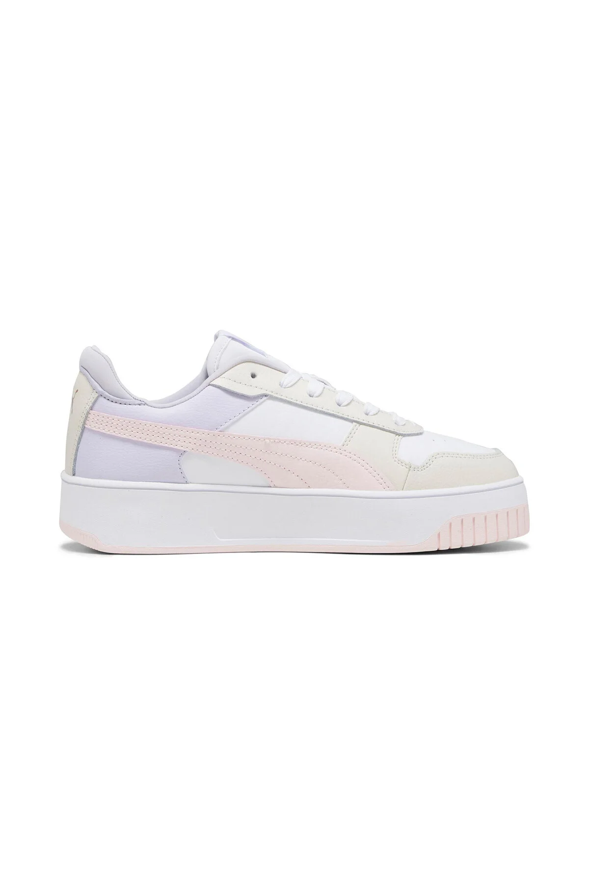 کفش زنانه خیابان Carina Off Side Jr ورزشی بانوان شبنم با شکوفه صورتی و سفید پوما Puma