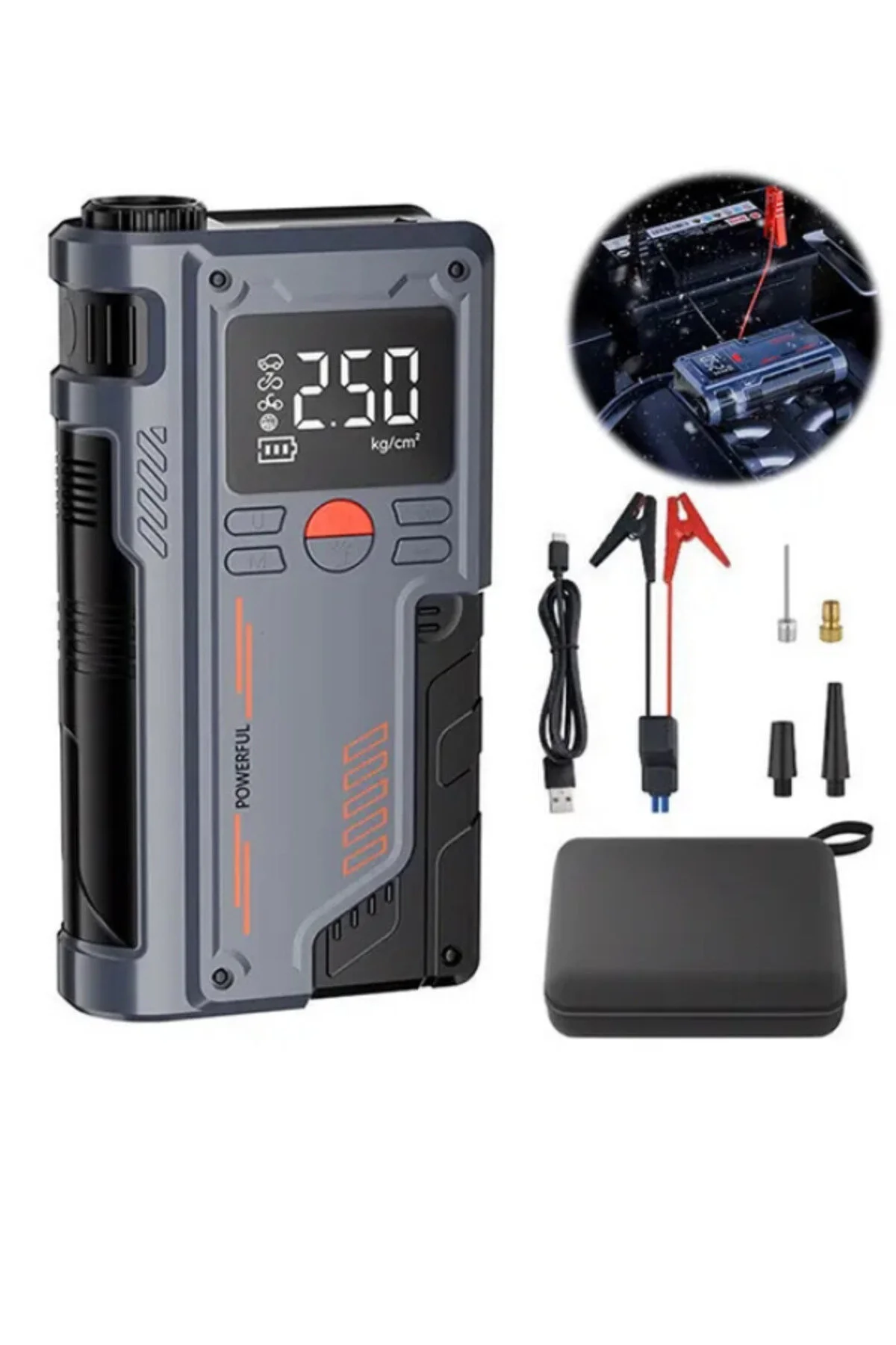 شارژر باتری MEFA TR 150PSI 8000MAH شارژ شده 120W لاستیک خودرو و تجهیزات دستگاه تقویت کننده وسیله نقلیه mefa ös