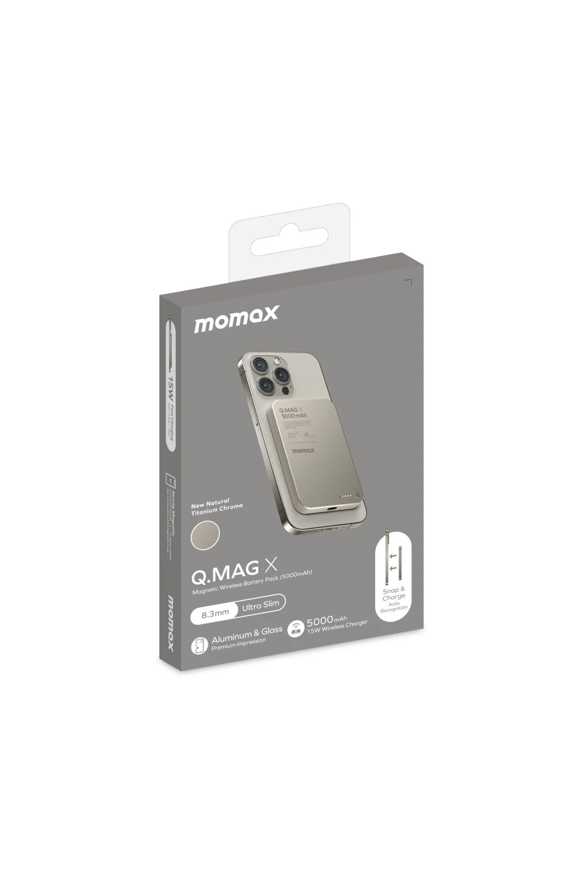 پاوربانک Q.MAG X MAGSAFE POWERBANK MAH 15W Momax