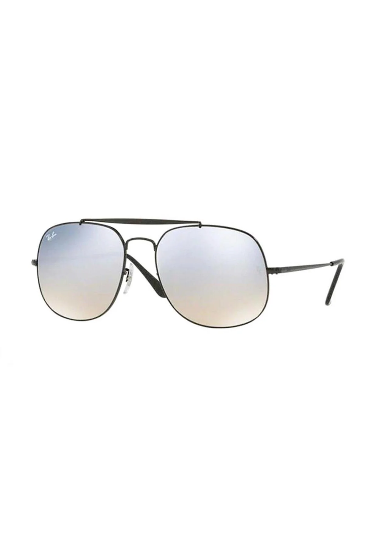 عینک آفتابی هندسی فلزی مشکی مردانه RB 57 ری بن Ray-Ban