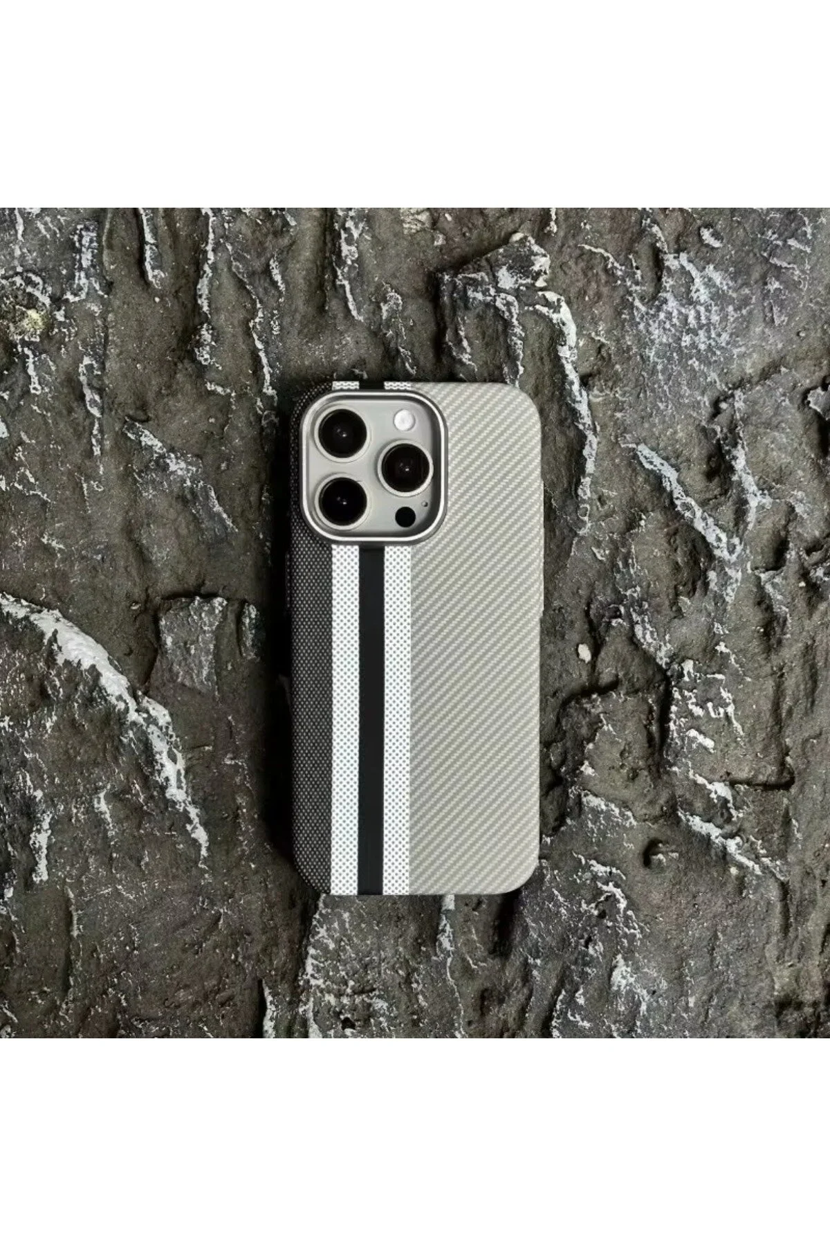 کاور و قاب هدیه لنز بسیار بادوام MAGSAFE با فیبر کربن لوکس سازگار آیفون 14 پرو CPSTORE