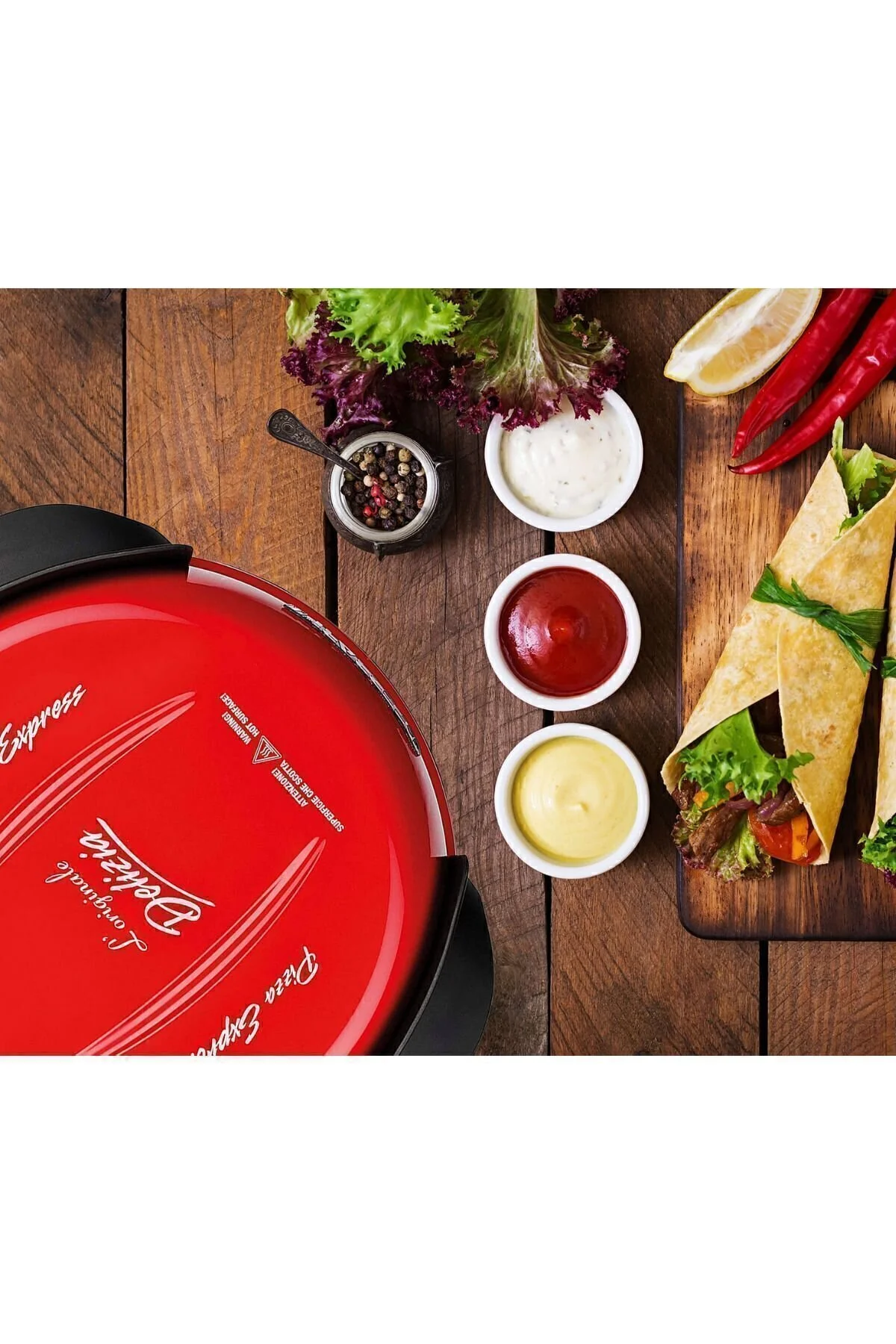 پلوپز چندکاره دستگاه پیتزا دلیزیا 3 فر قرمز اورجینال G3ferrari