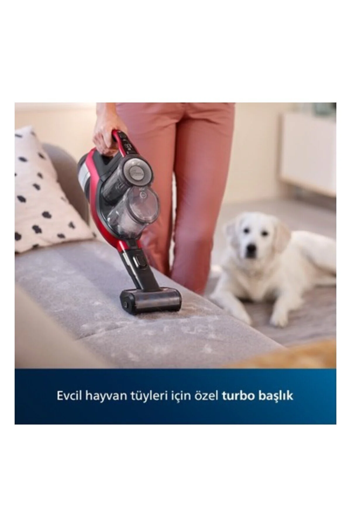 جاروبرقی ایستاده SPEEDPRO MAX 65 0.6 لیتر قرمز لیتیوم فیلیپس Philips