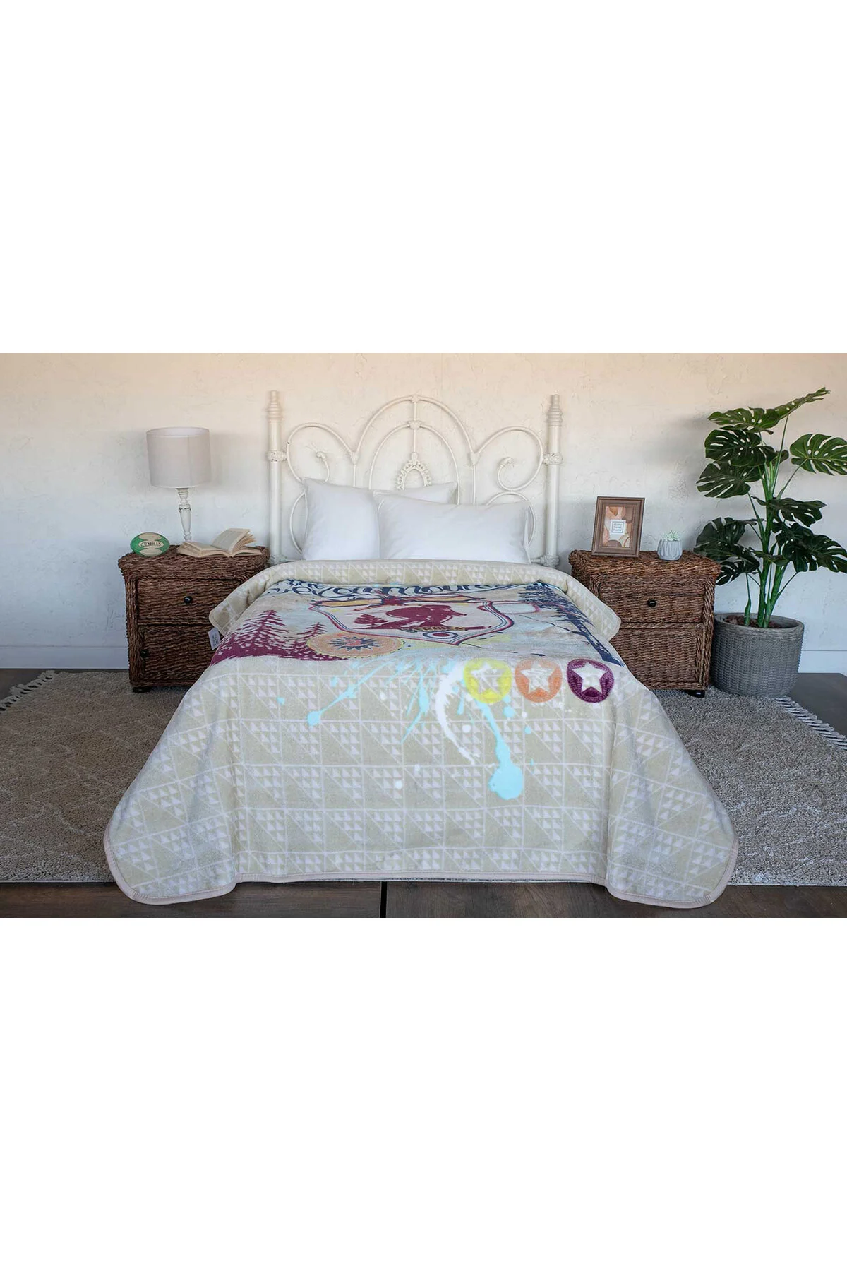 پتوی یک نفره نود پتو کوهی تک اورجینال Home Sweet Home