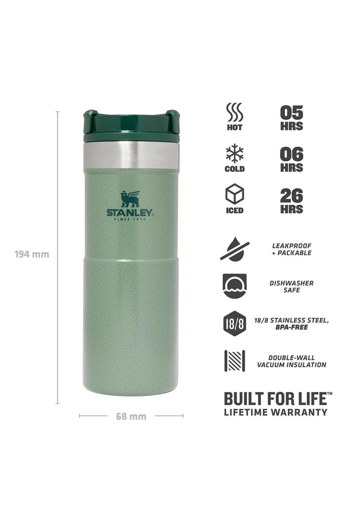 قمقمه کلاسیک Neverleak Thermos Cup 0.35 Lt استنلی Stanley