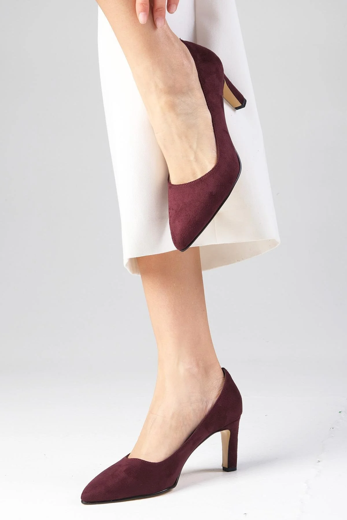 استیلتو قرمز زنانه کفش های پاشنه استیل Bordeaux Mio Gusto