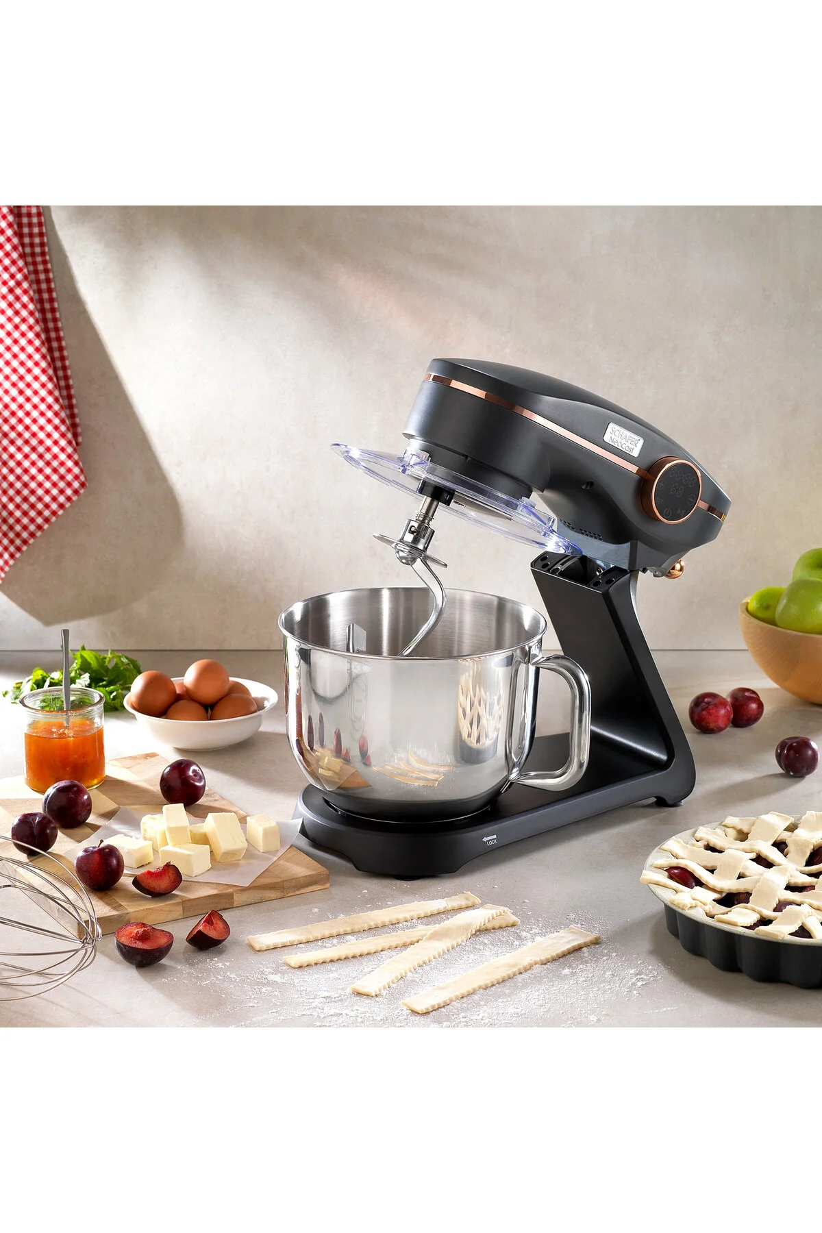 میکسر و ست پایه چدن دیجیتال NEOCAST 6 L ANTHRACITE اورجینال Schafer