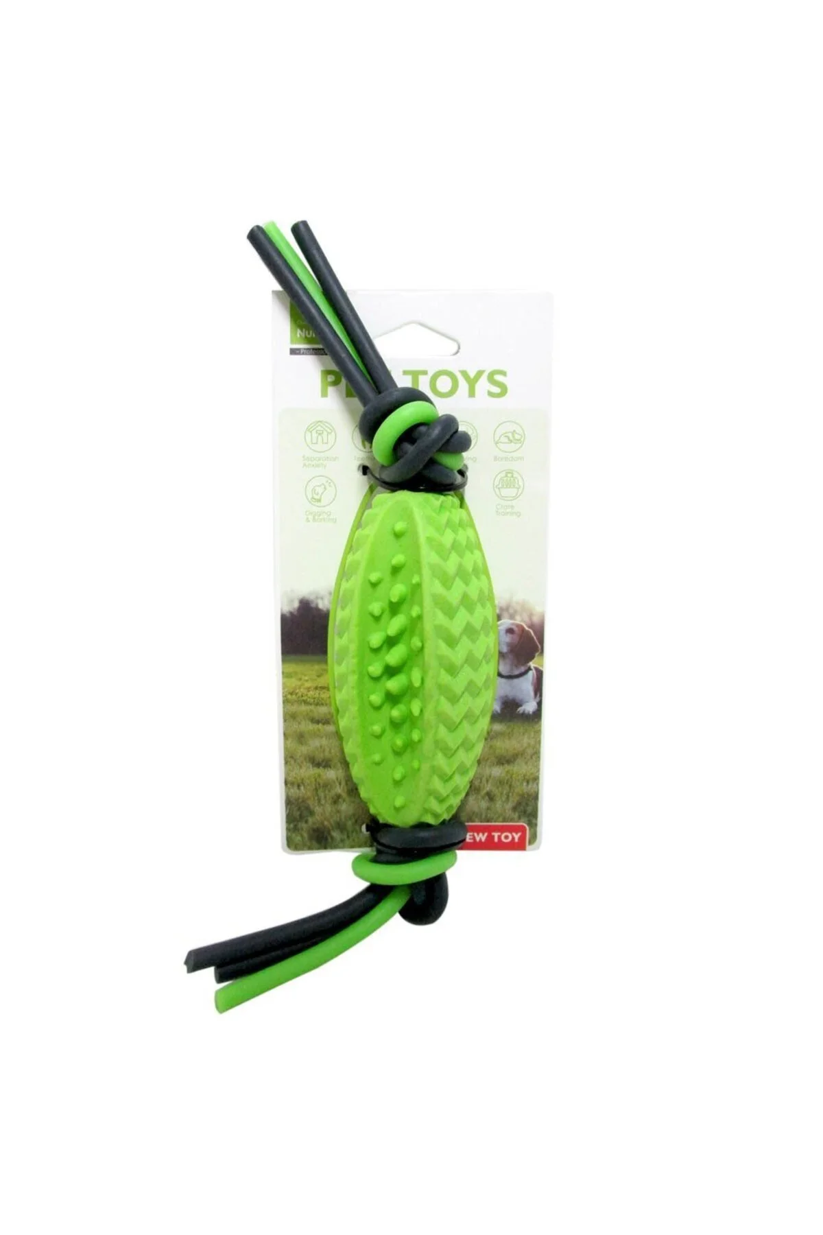 اسباب بازی سگ چند رنگ مردانه و زنانه توپ پلاستیکی فوم شده بیضی NBWJ1015 Nunbell