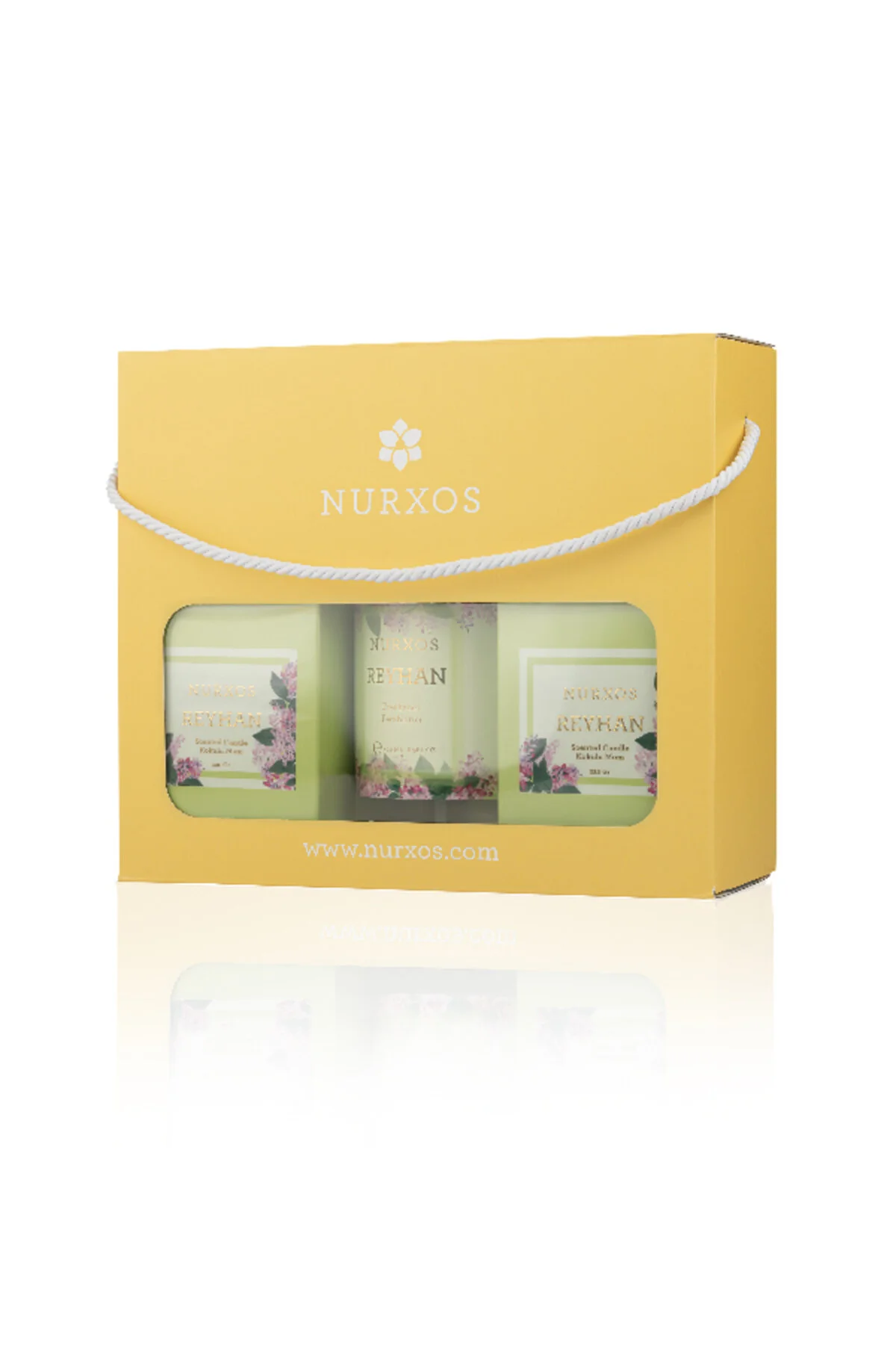 شمع و چراغ مجموعه معطر 9690 REYHAN 2 اسپری اتاق تازه نورکسوس nurxos