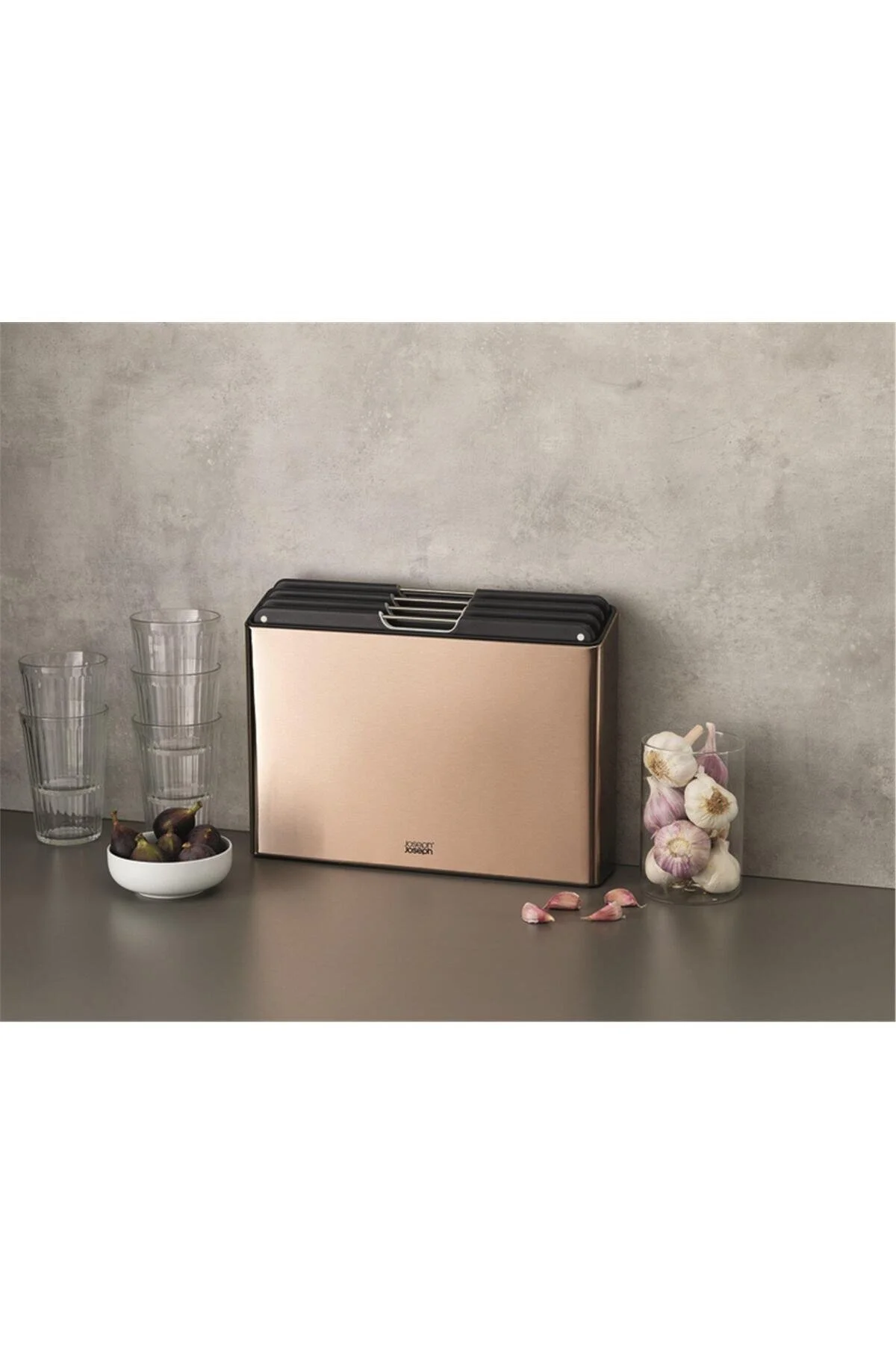 تخته برش JJ 60172 FOLIO STAND CUTTING BOARD 4 GOLD PINK Joseph Joseph