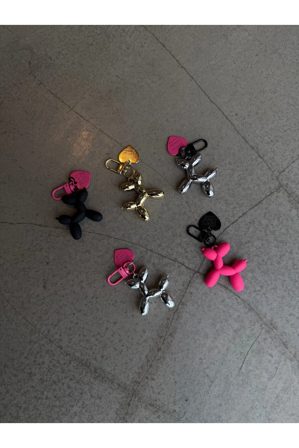 جاکلیدی سگ بالون به شکل قلب قفل پین با جزئیات کیف جذابیت فلزی minebag