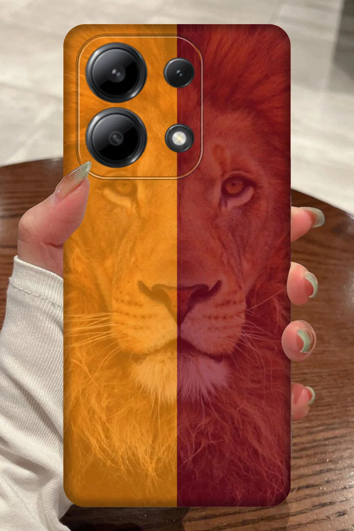 کاور و قاب تیم فوتبال XIAOMI REDMI NOTE 13 PRO 4G سیلیکونی طرح دار HD با محافظ دوربین الگوی شیر Snacase