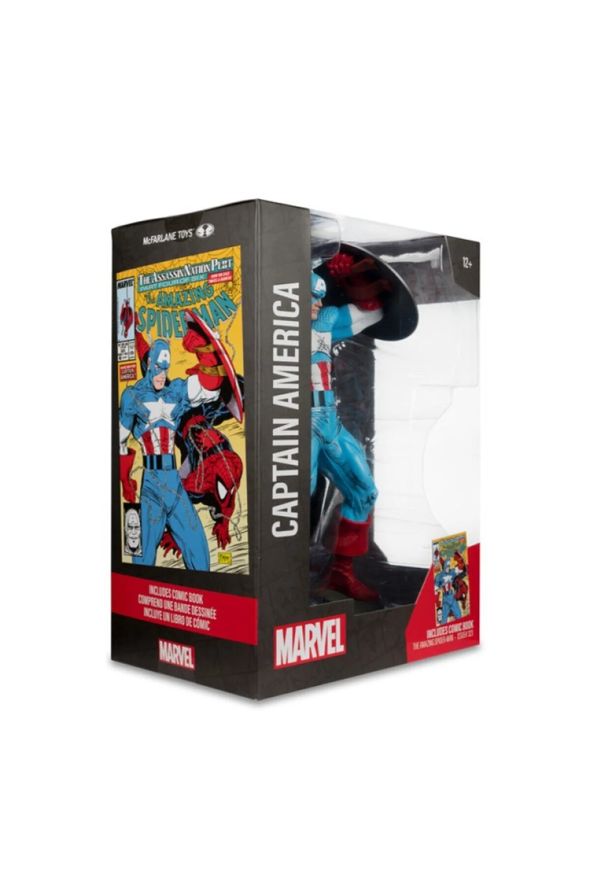 فیگور کمیک مجسمه کاپیتان آمریکا مرد عنکبوتی شگفت انگیز شماره 323 . MARVEL