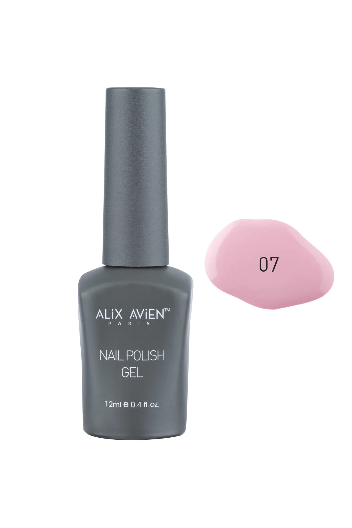 Alix Avien ژل ناخن قهوه ای قناری دائمی UV 07 کام پولیش 12 میلی لیتر
