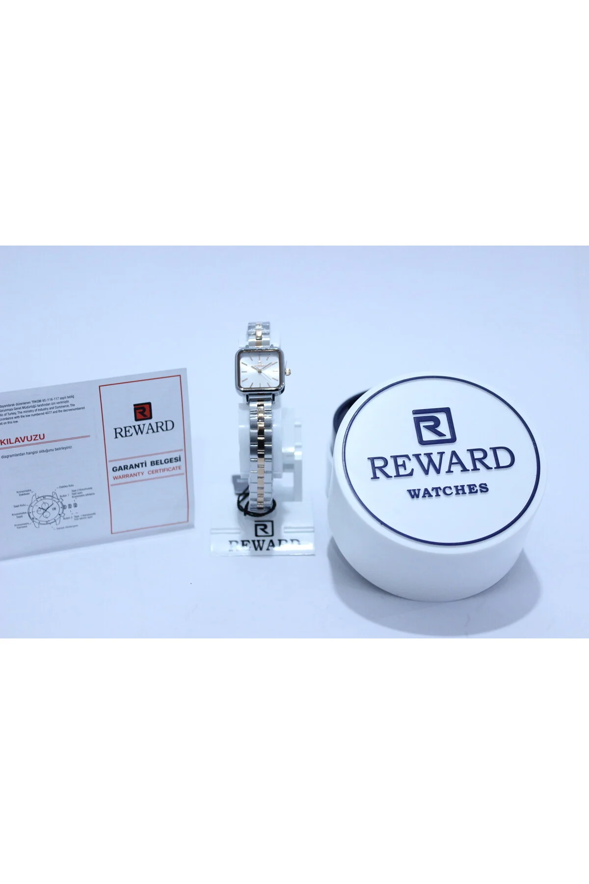 ساعت زنانه مچی سیاه رنگ زن نقره ای Reward