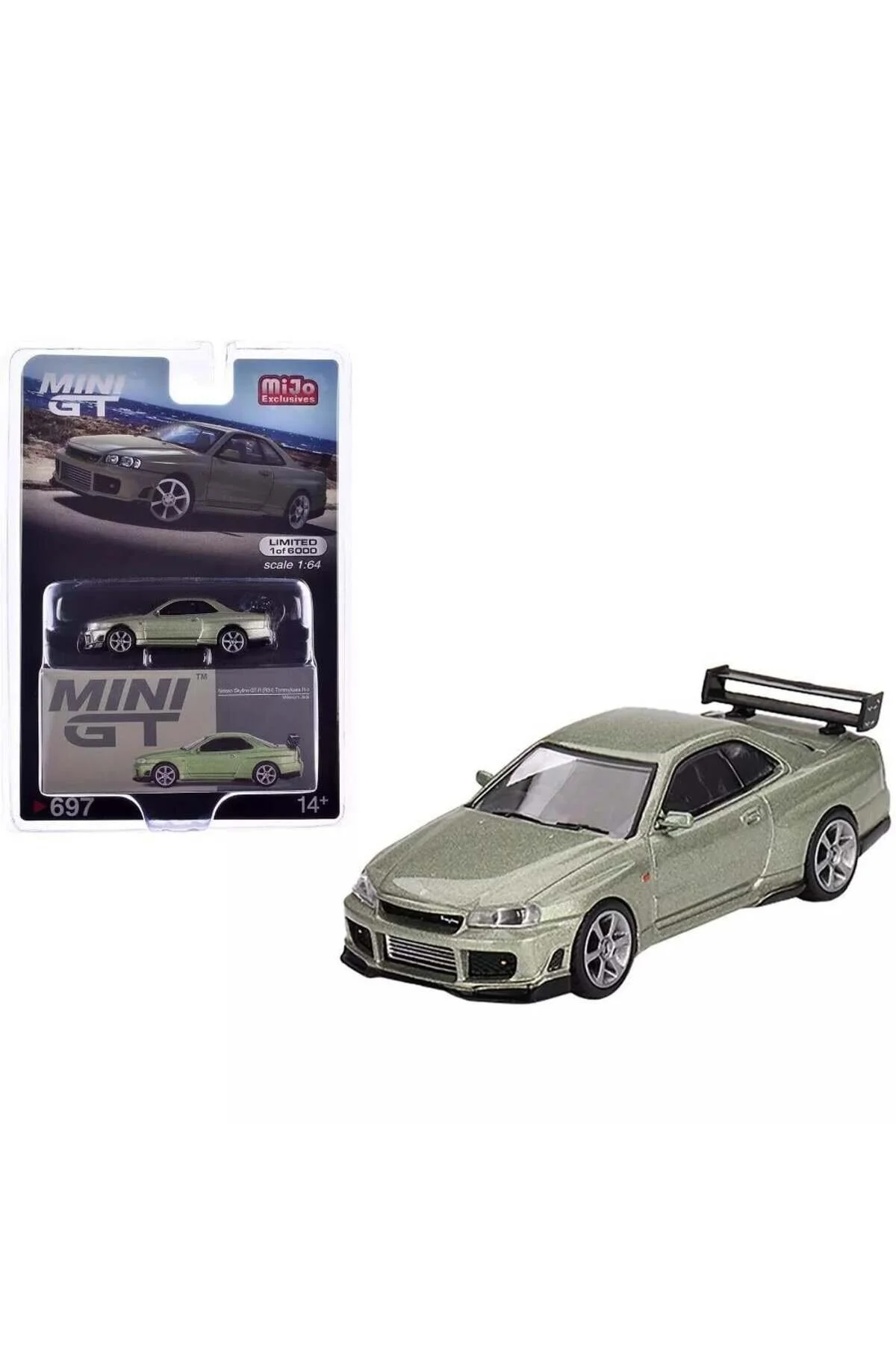 مدل خودرو MIJO EXCLUSIVE MINI GT 1 64 NISSAN SKYLINE R R34 TOMMYKAIRA Z MILLENIUM JADE PACKAGING mini gt