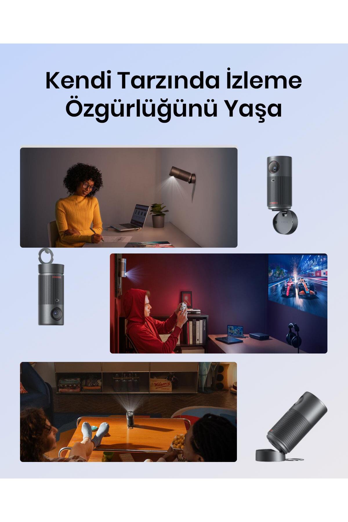 پروژکتور CAPSULE AIR کوچکترین دستگاه طرح ریزی GOOGLE TV در جهان است سیاه D4112 Anker