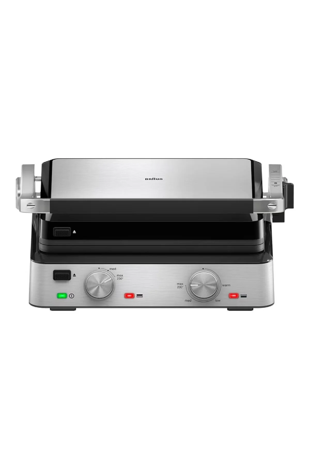 دستگاه ساندویچ و تست MULTIGRILL 7 کاملا قابل گسترش گریل توستر کاربردی چدنی فولاد ضد زنگ اورجینال Braun