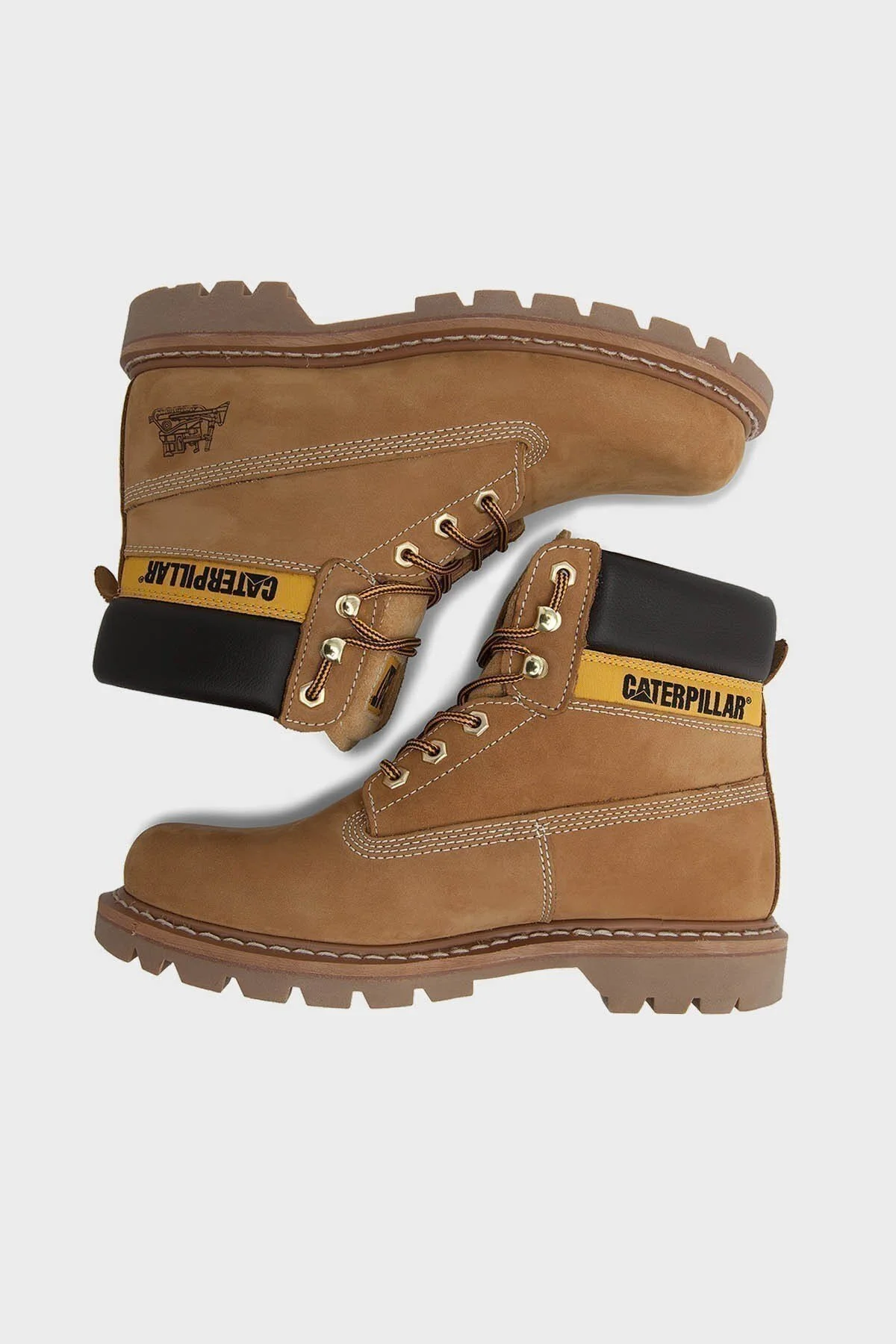 بوت پوتین چند رنگ مردانه گربه 015M100031 کلرادو عسل NUBUK Caterpillar