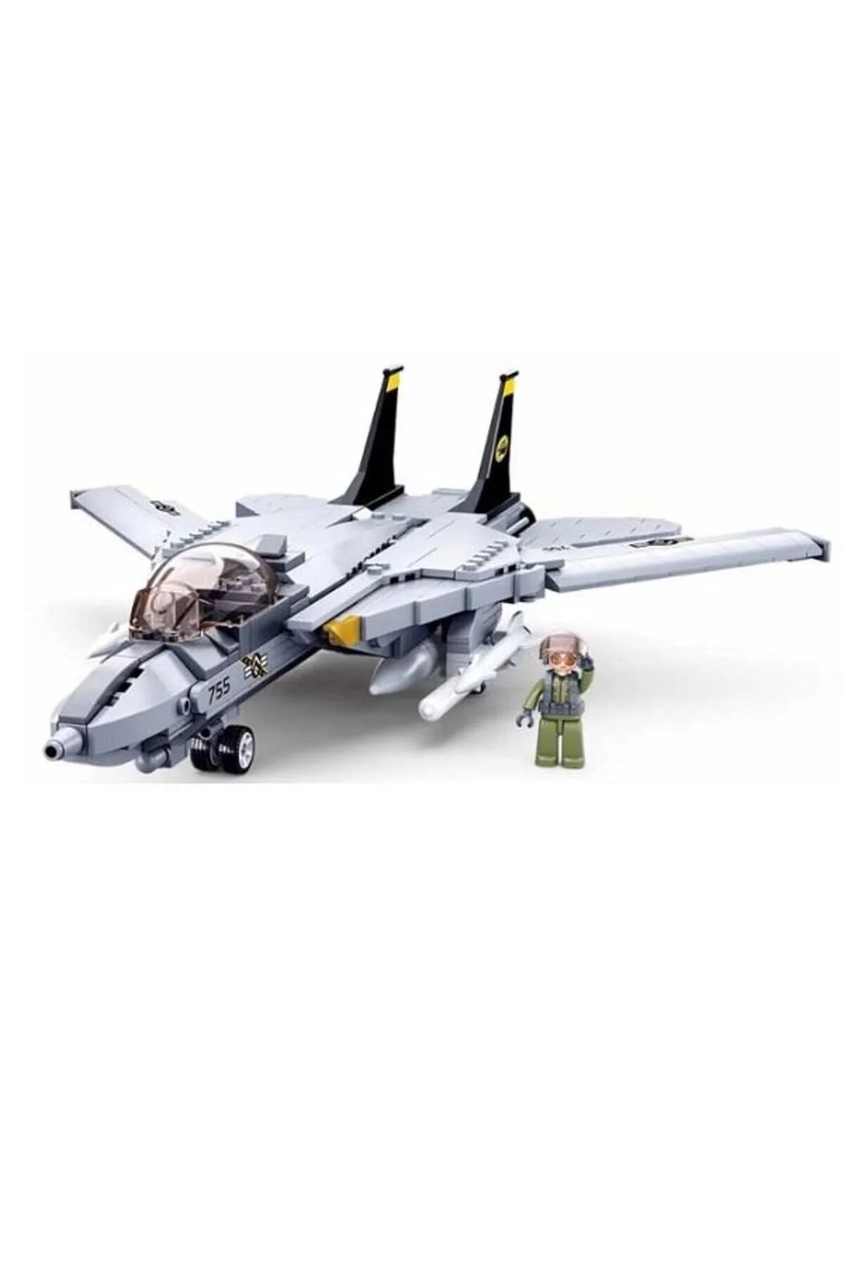 ماکت مدل Bricks F 14 Airplane 404 Pieces Lego 202156 Sluban