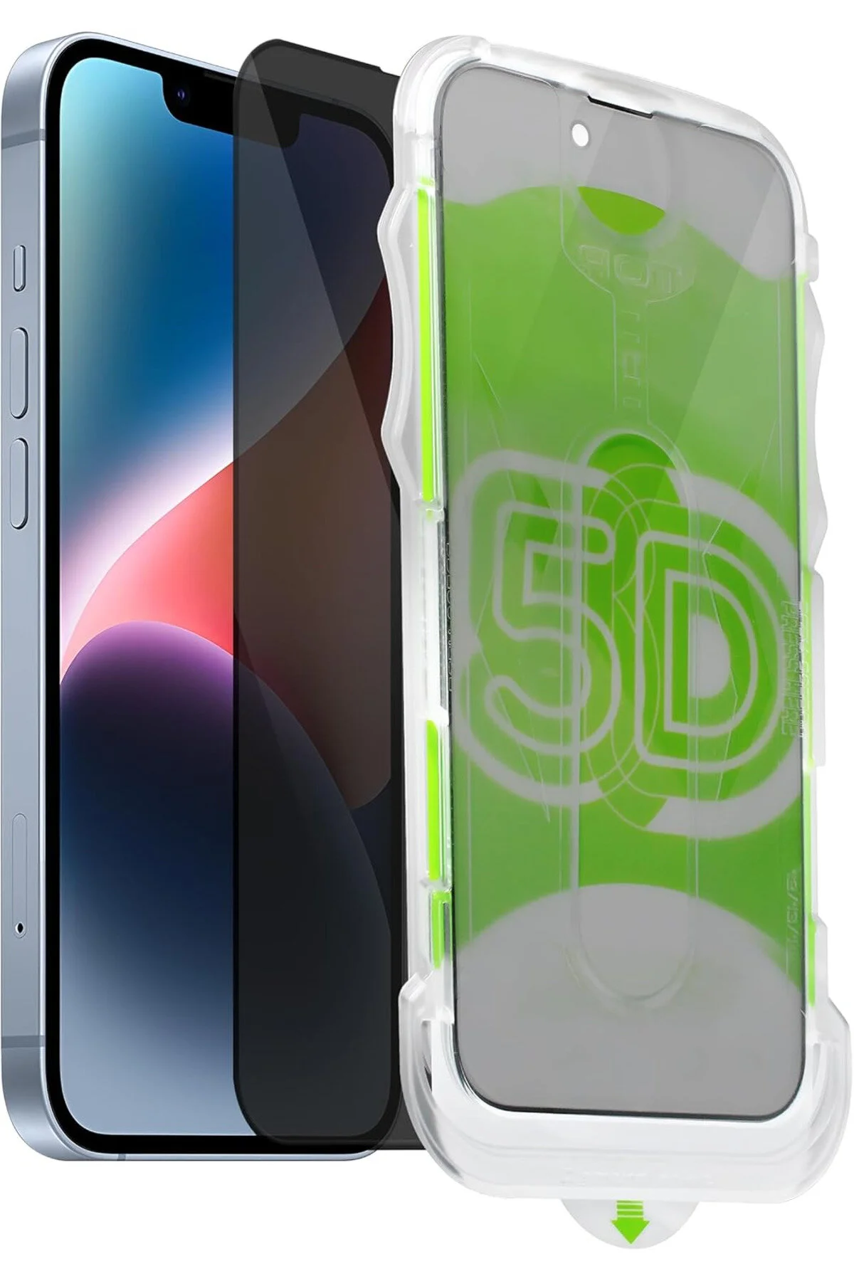 محافظ صفحه نمایش شیشه ای با پوشش کامل GHOST APPLE IPHONE 13 PRO MAX 14 PLUS ابزار کاربردی فیبکس Fibaks