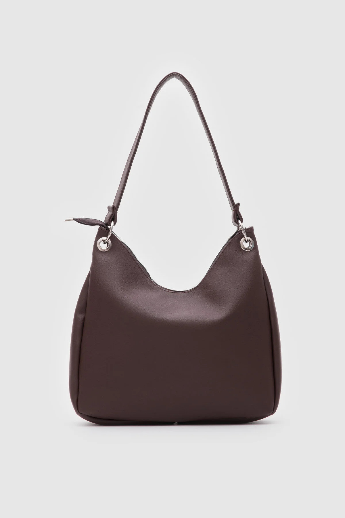 کیف شانه ای بیضی شکل والری قهوه تلخ Shule Bags