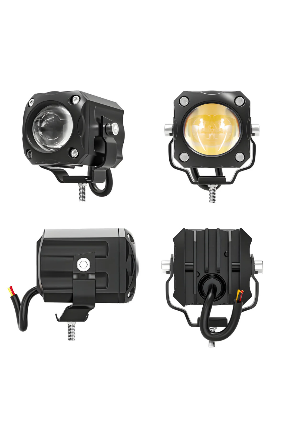چراغ جلوی موتورسیکلت مه شکن LED 3 رنگ موتور سیکلت SCOR 15W Knmaster