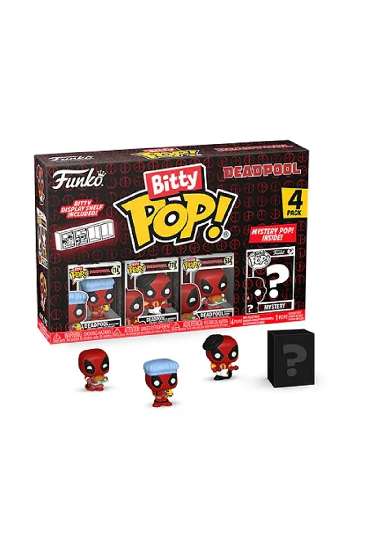 فیگور پاپ بیتی! 4 PACK DEADPOOL SLEEPOVER Funko