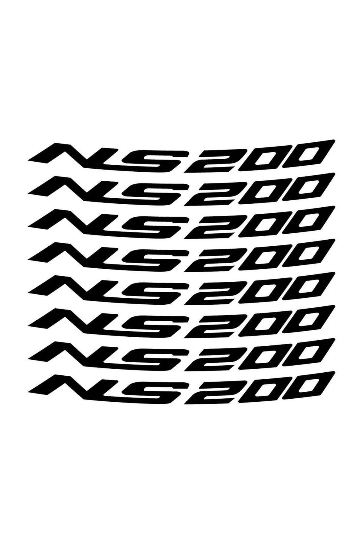 برچسب آرم و نوار شبرنگ مدل داخلی رینگ BAJAJ PULSAR NS200 Cronos Medikal