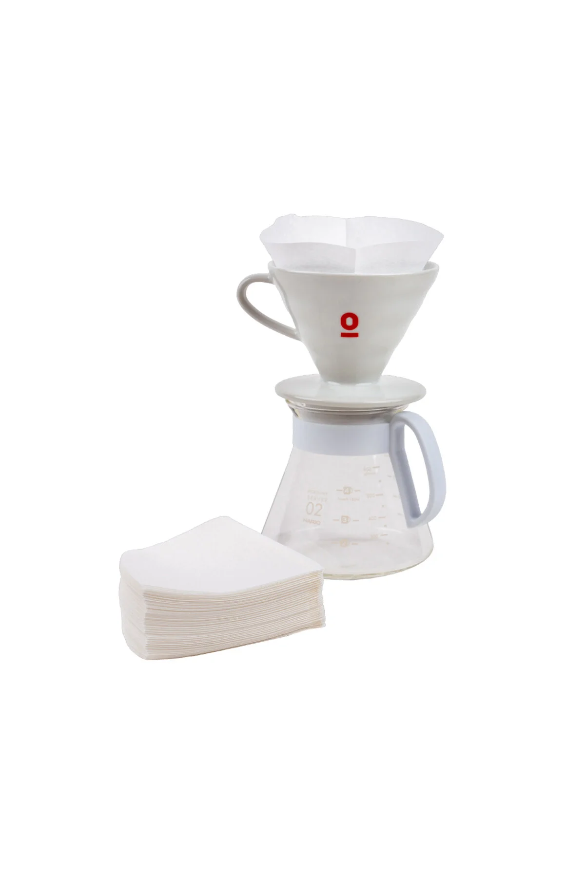 فیلتر قهوه کاغذ HARIO V60 بسته 100 عددی دم اسپرسو لب Espressolab