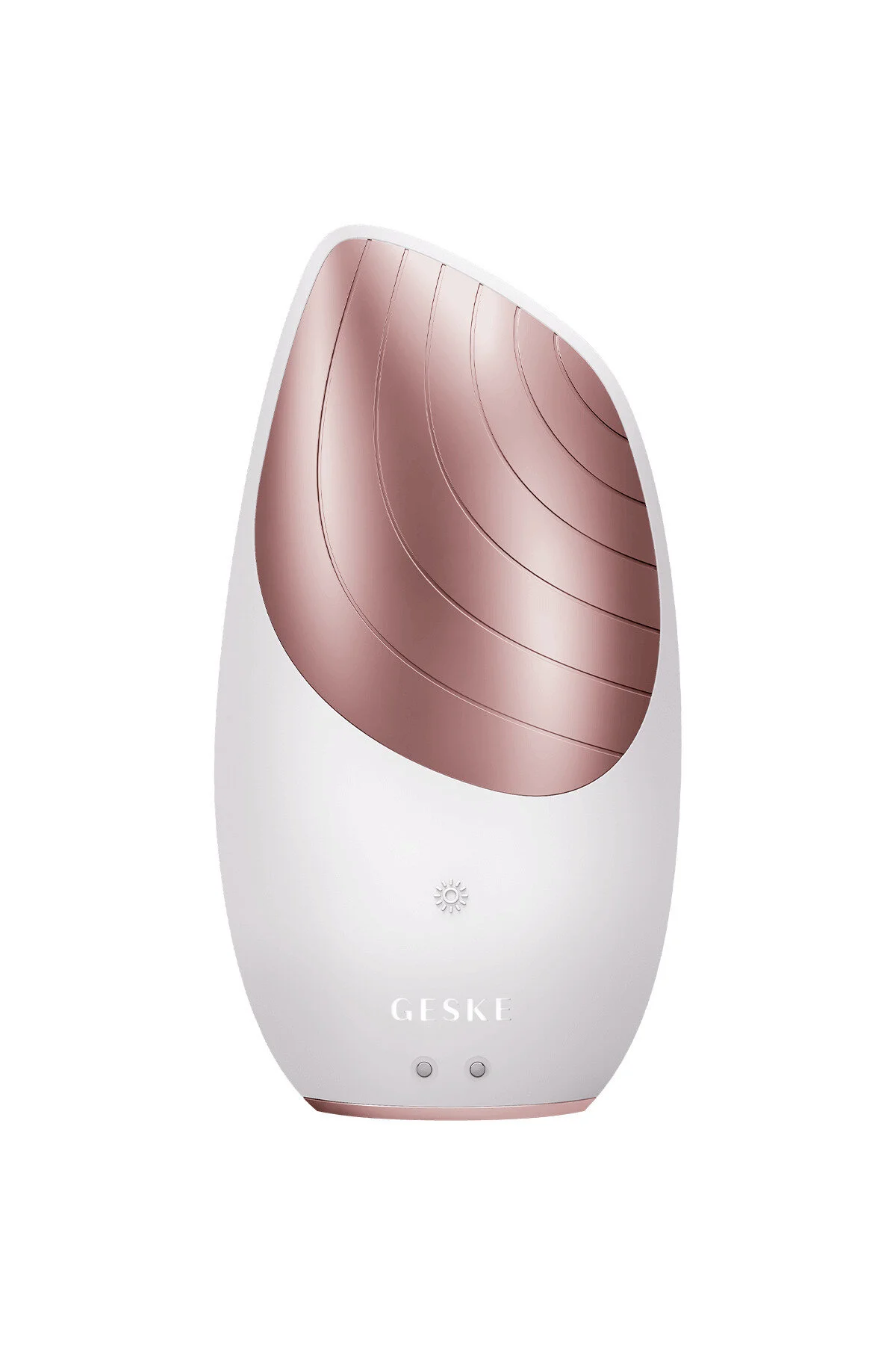 دستگاه شستشوی صورت سفید Smartappguided ™ Sonic Thermo Facial Brush 6 در 1 geske
