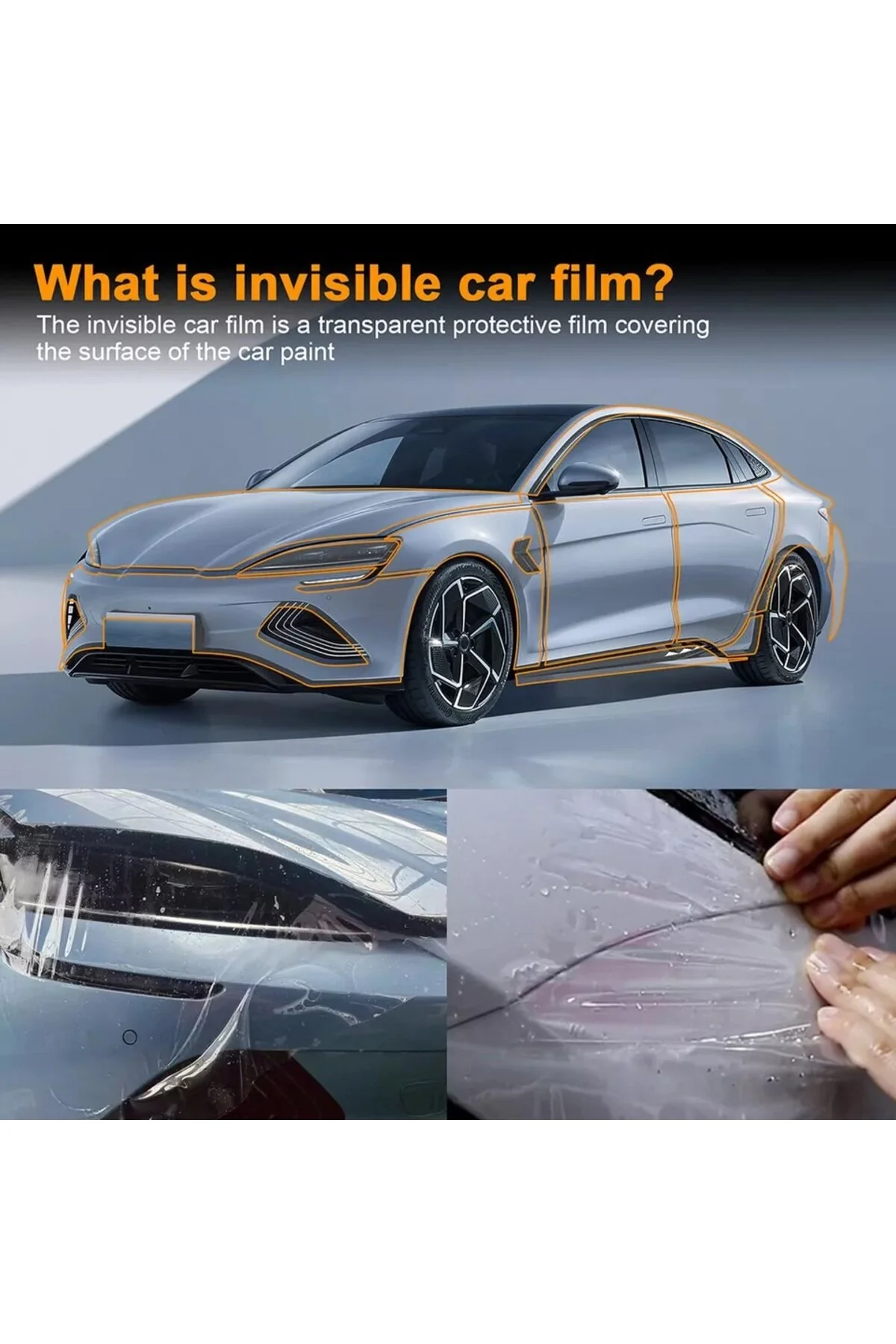 محافظ کاپوت مهر و موم 2024 مدل کامل سازگار PPF TPU محافظت از رنگ SLR CAR WRAP
